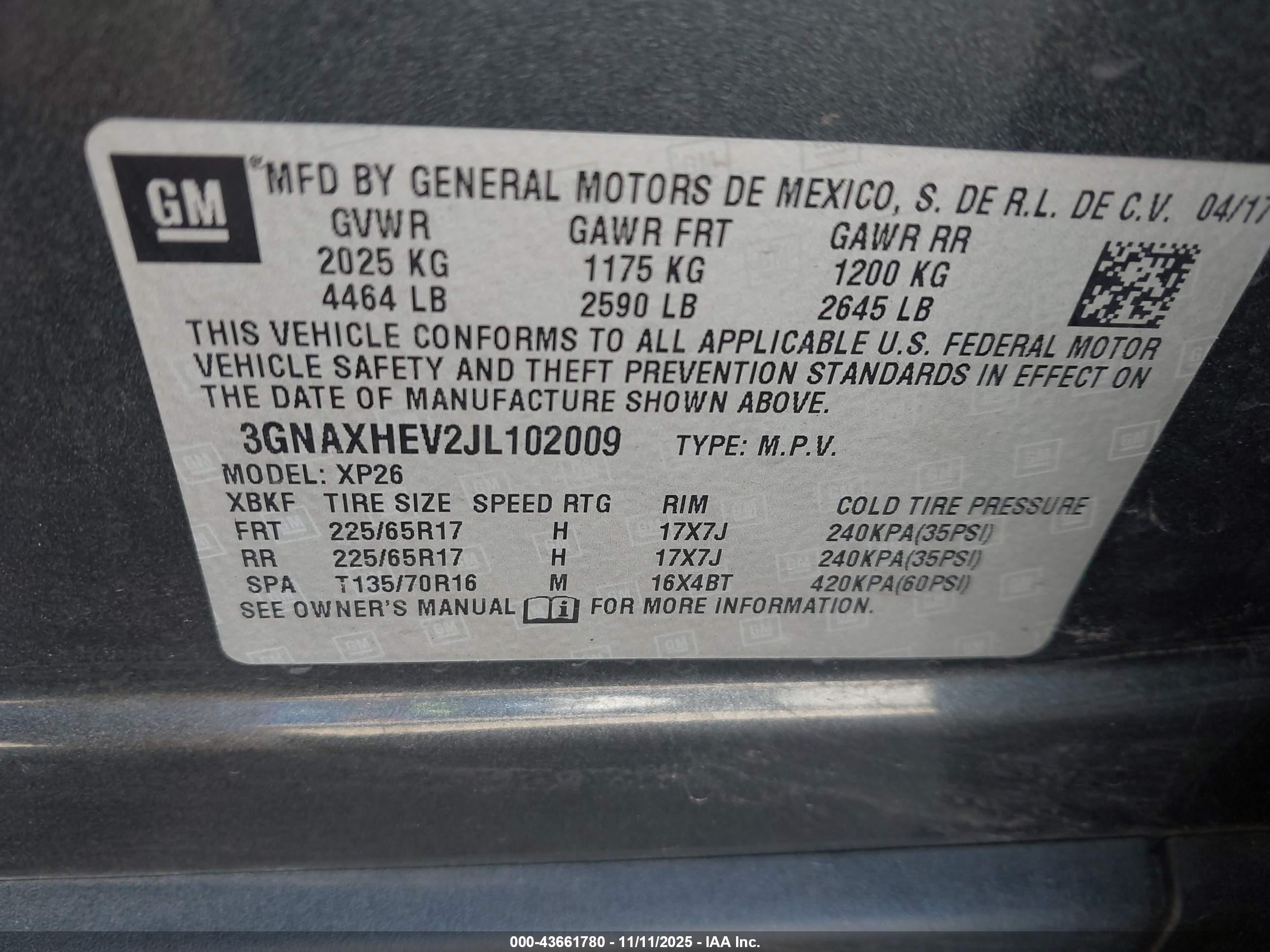 CHEVROLET EQUINOX image 9