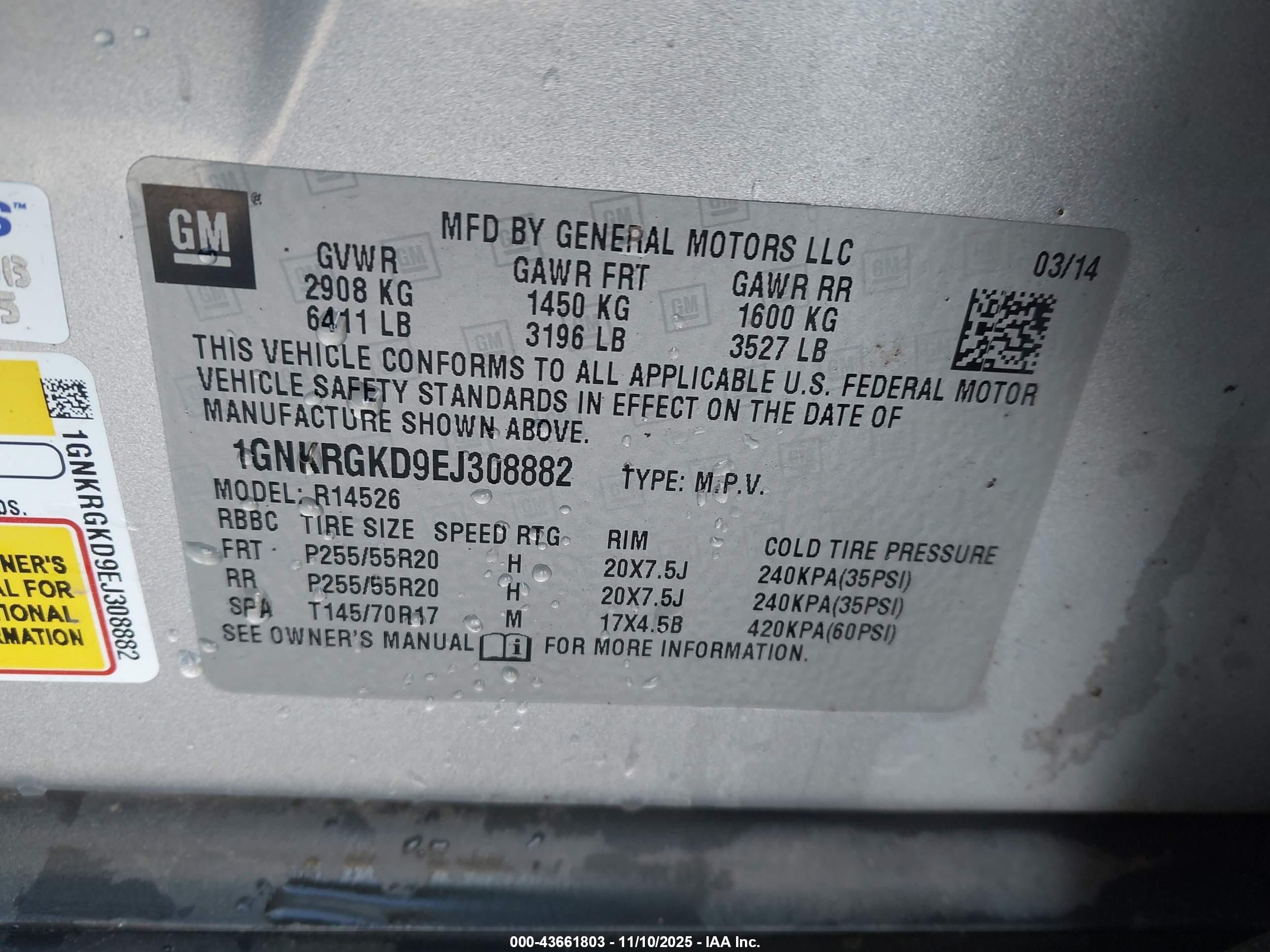 CHEVROLET TRAVERSE image 9