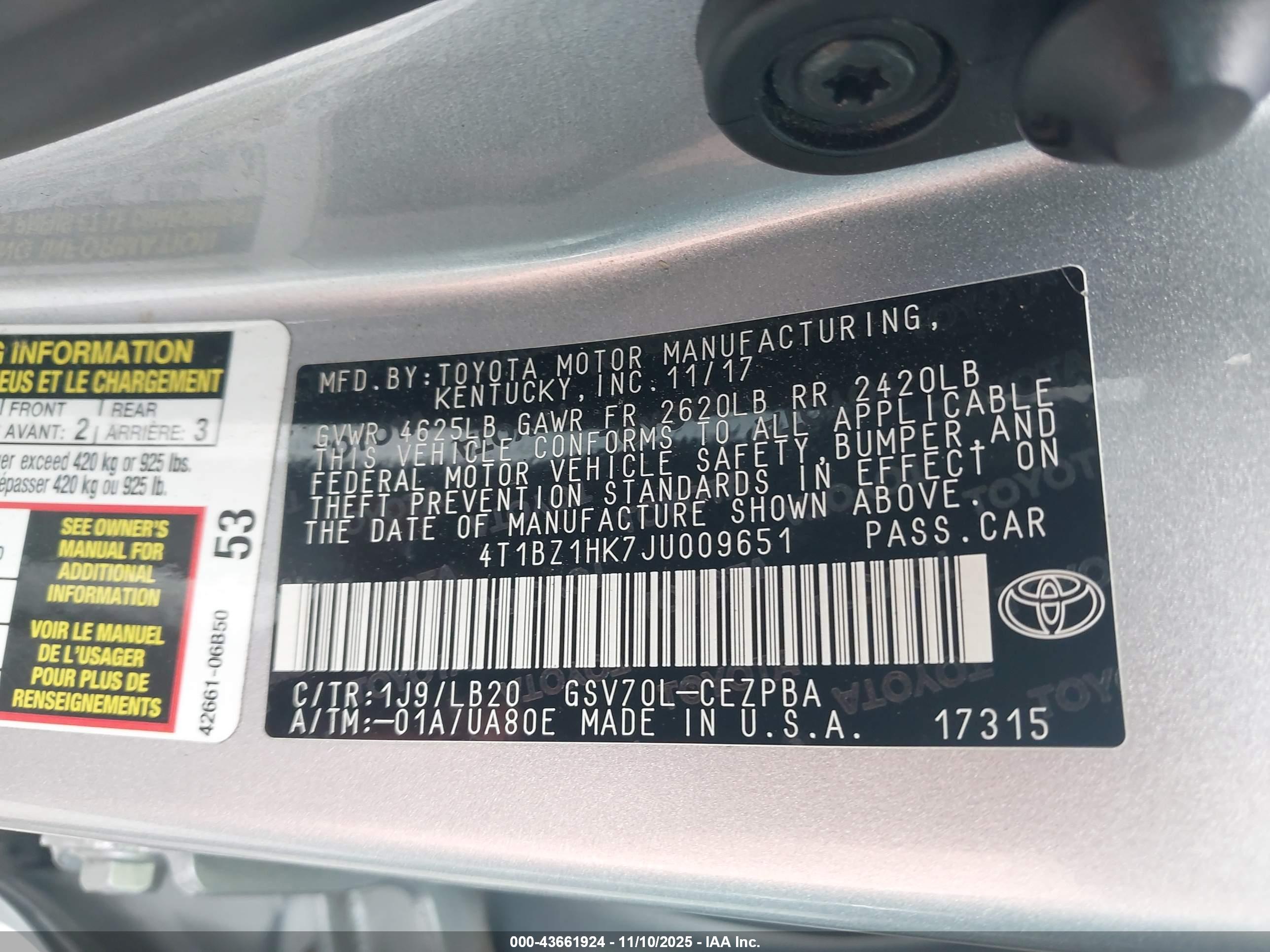 TOYOTA CAMRY image 9