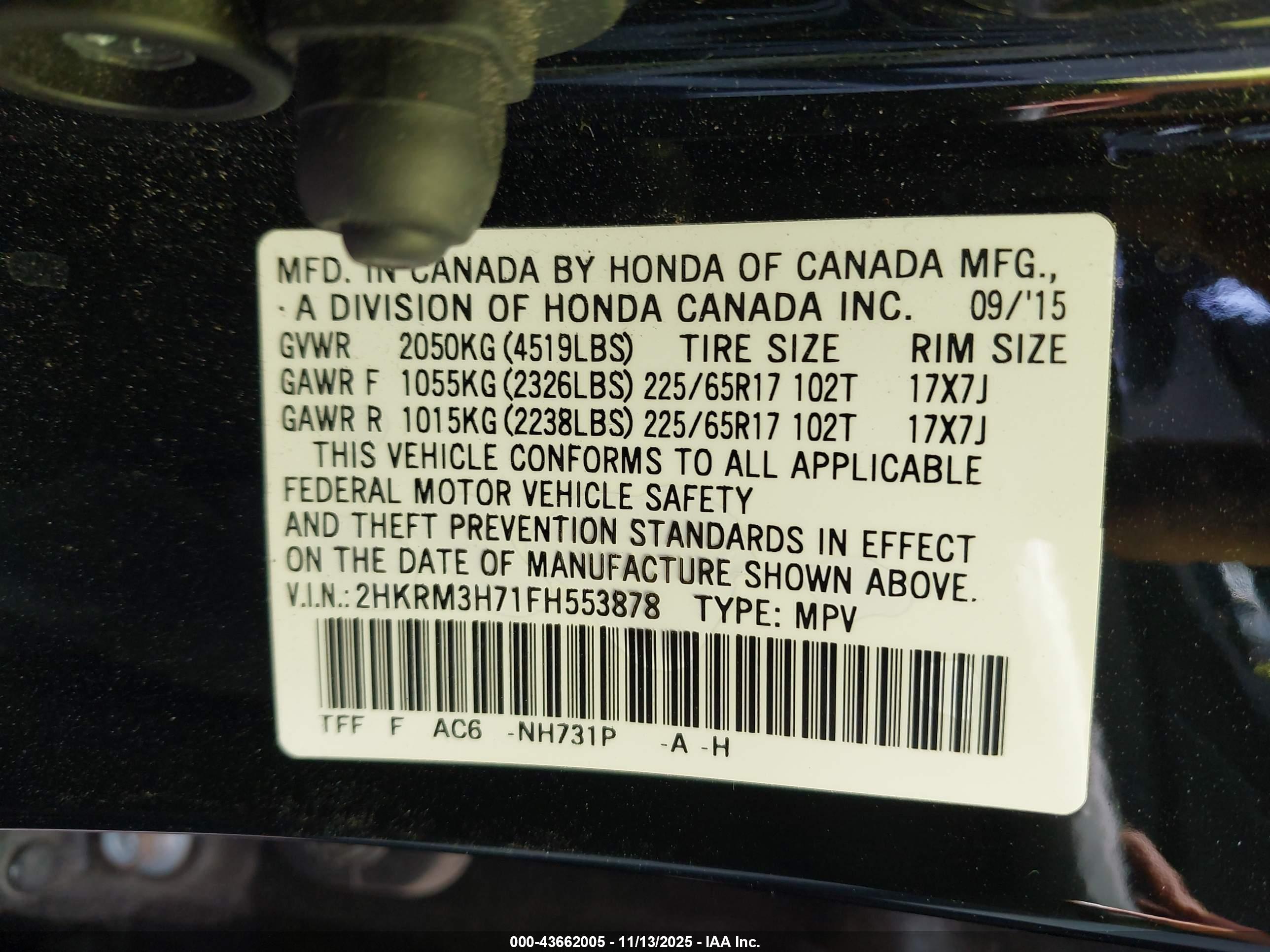 HONDA CR-V image 9