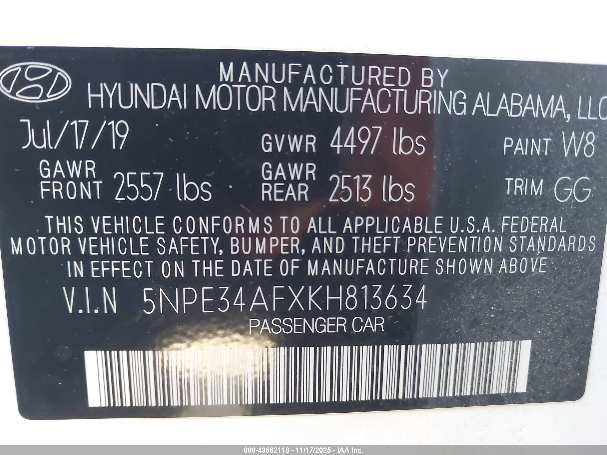 HYUNDAI SONATA image 9