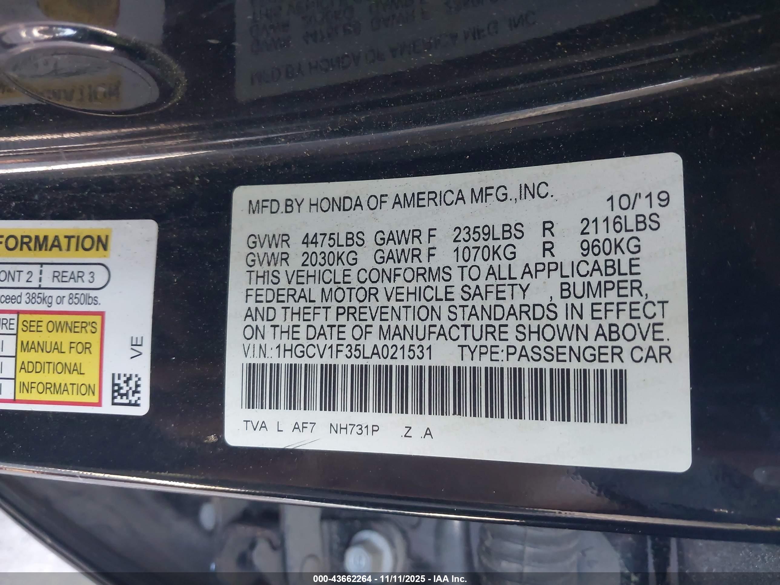 HONDA ACCORD image 9