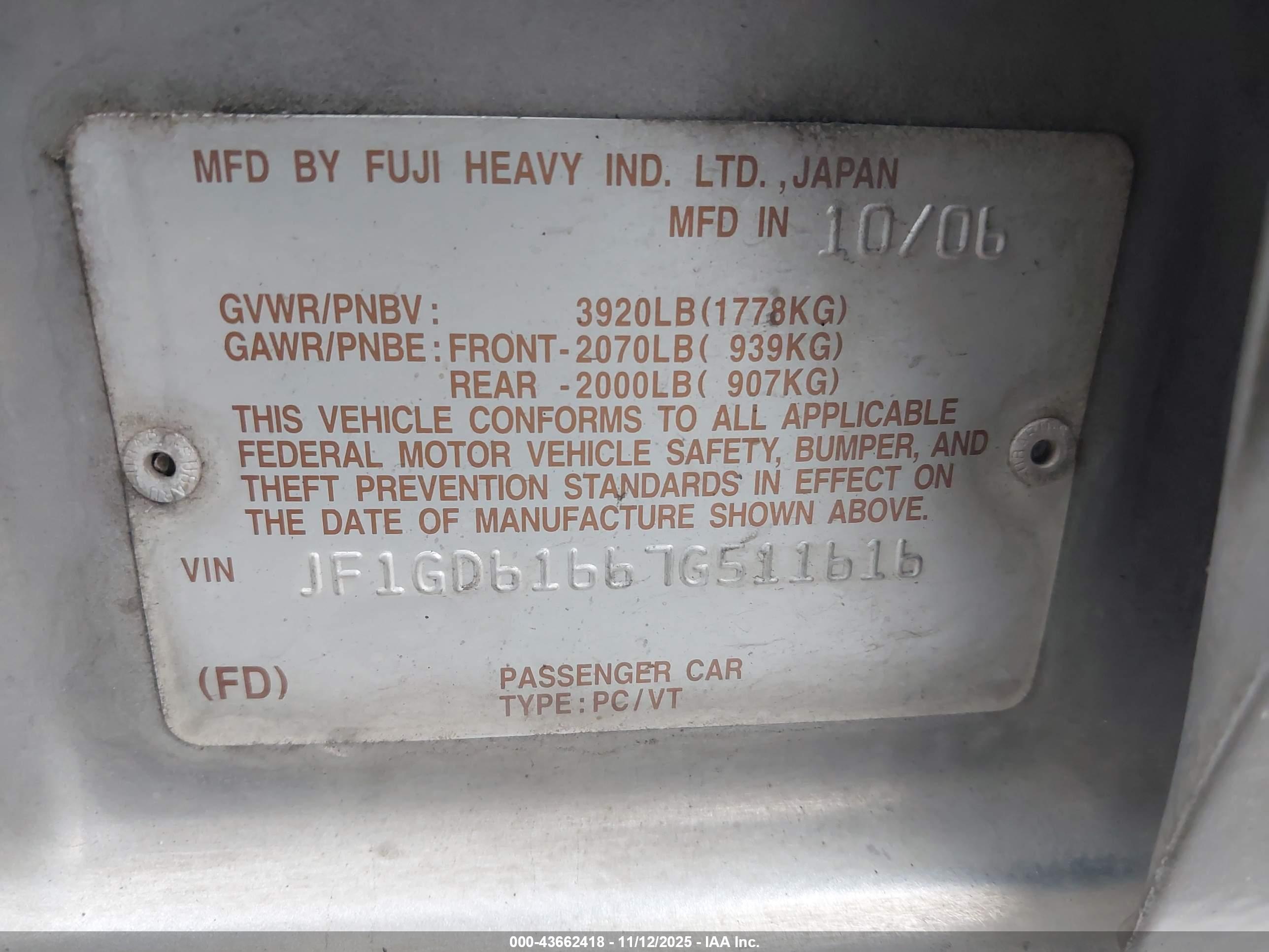 SUBARU IMPREZA image 9