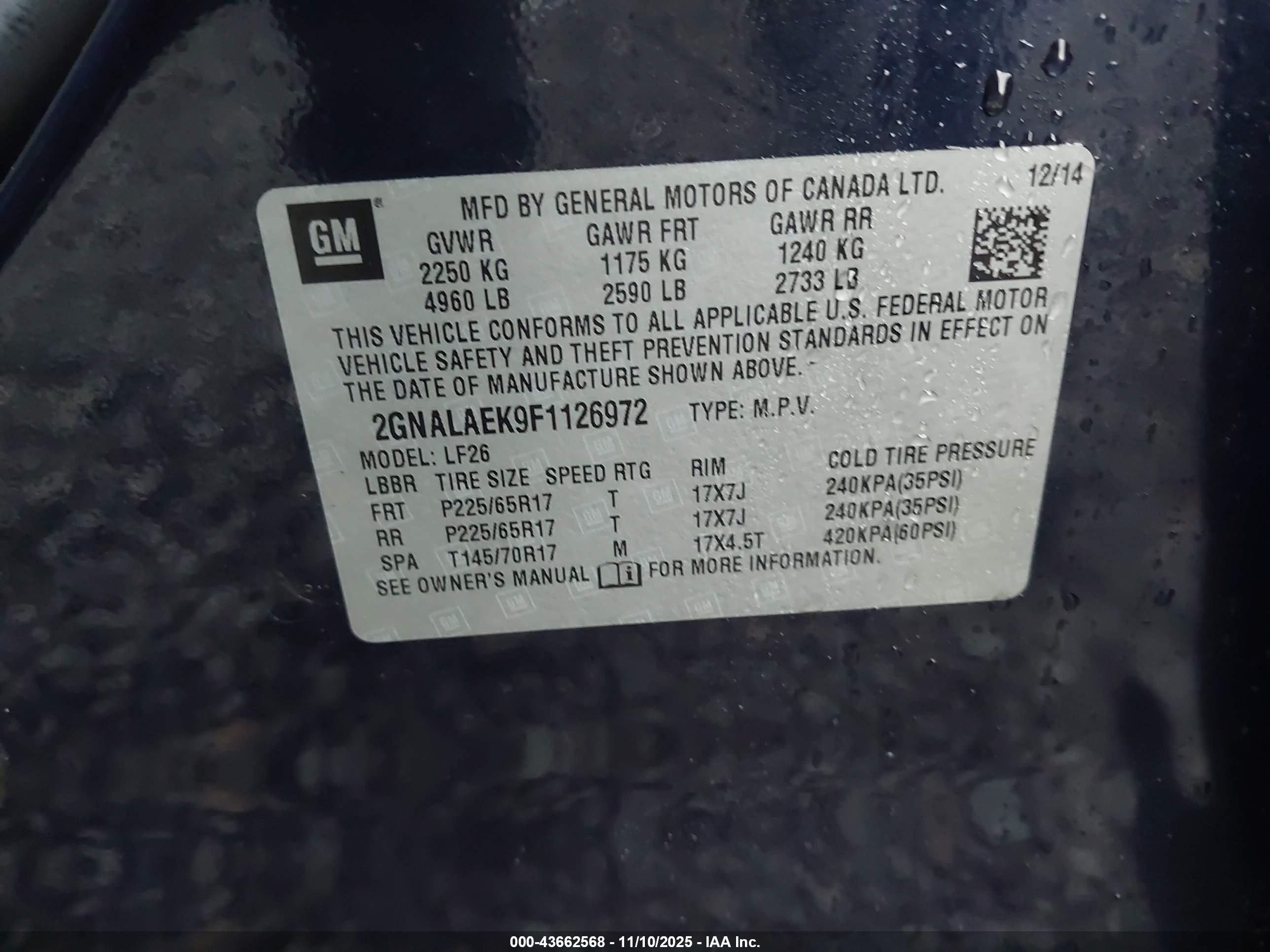 CHEVROLET EQUINOX image 9