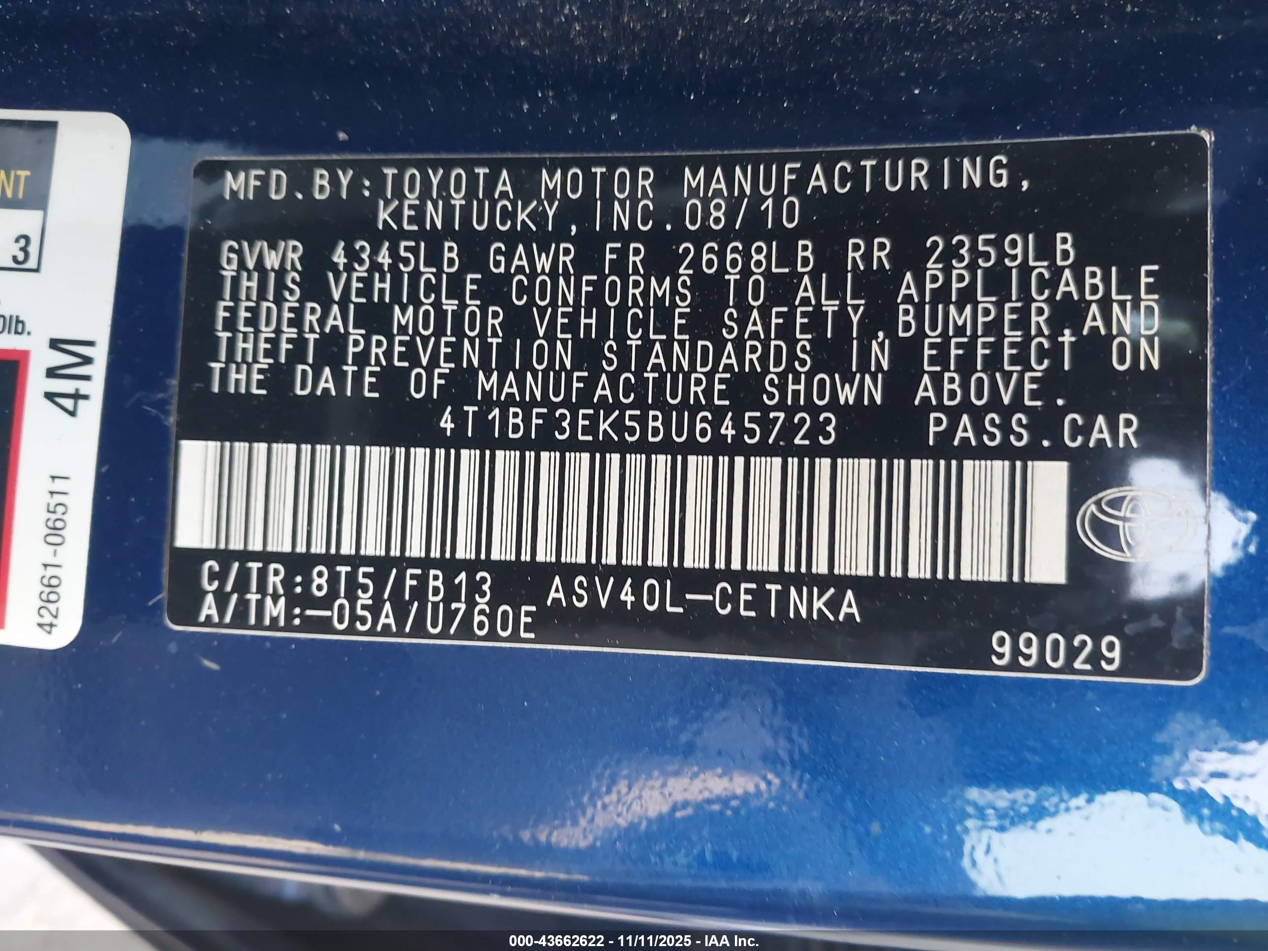 TOYOTA CAMRY image 9