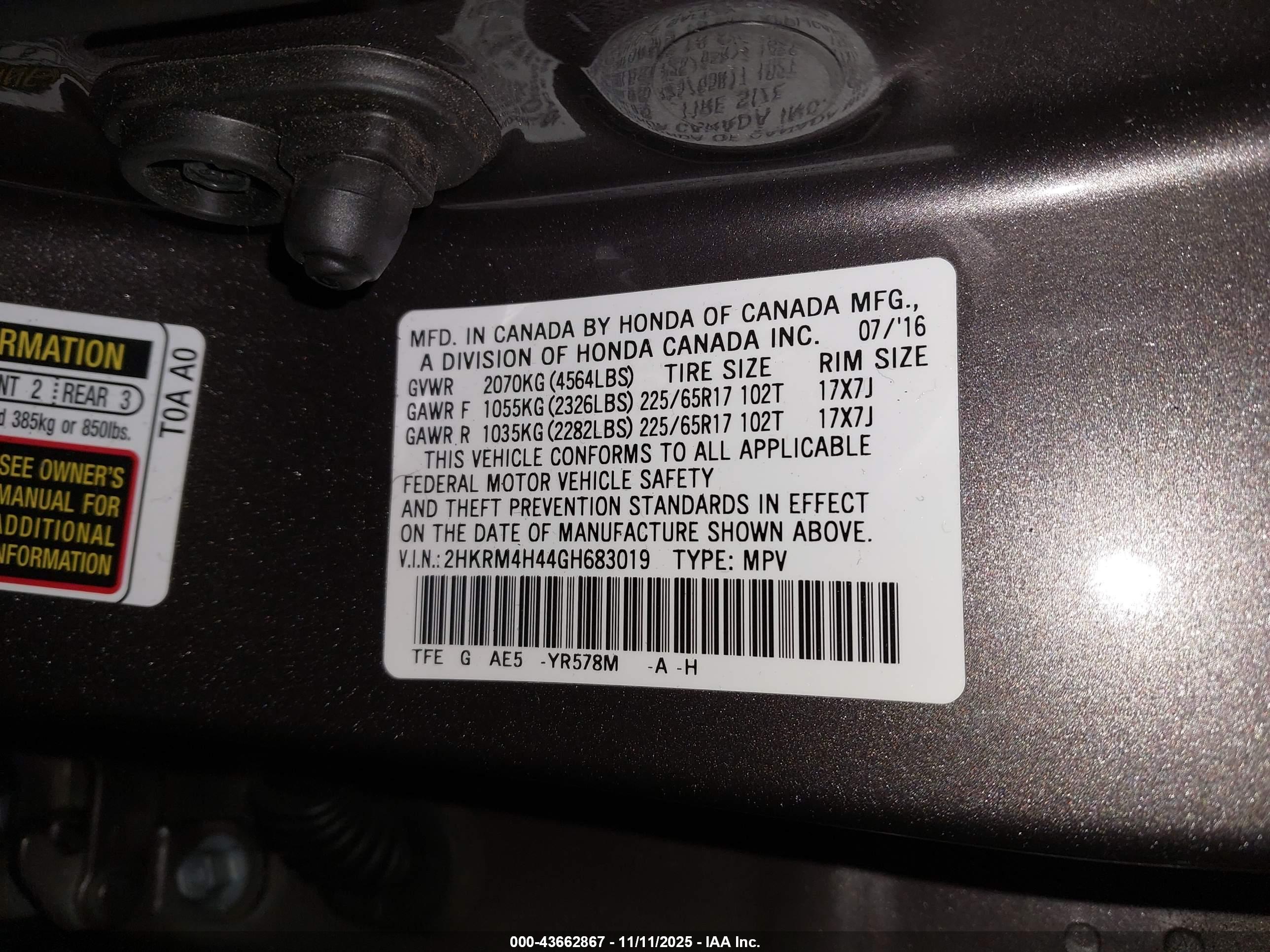 HONDA CR-V image 9