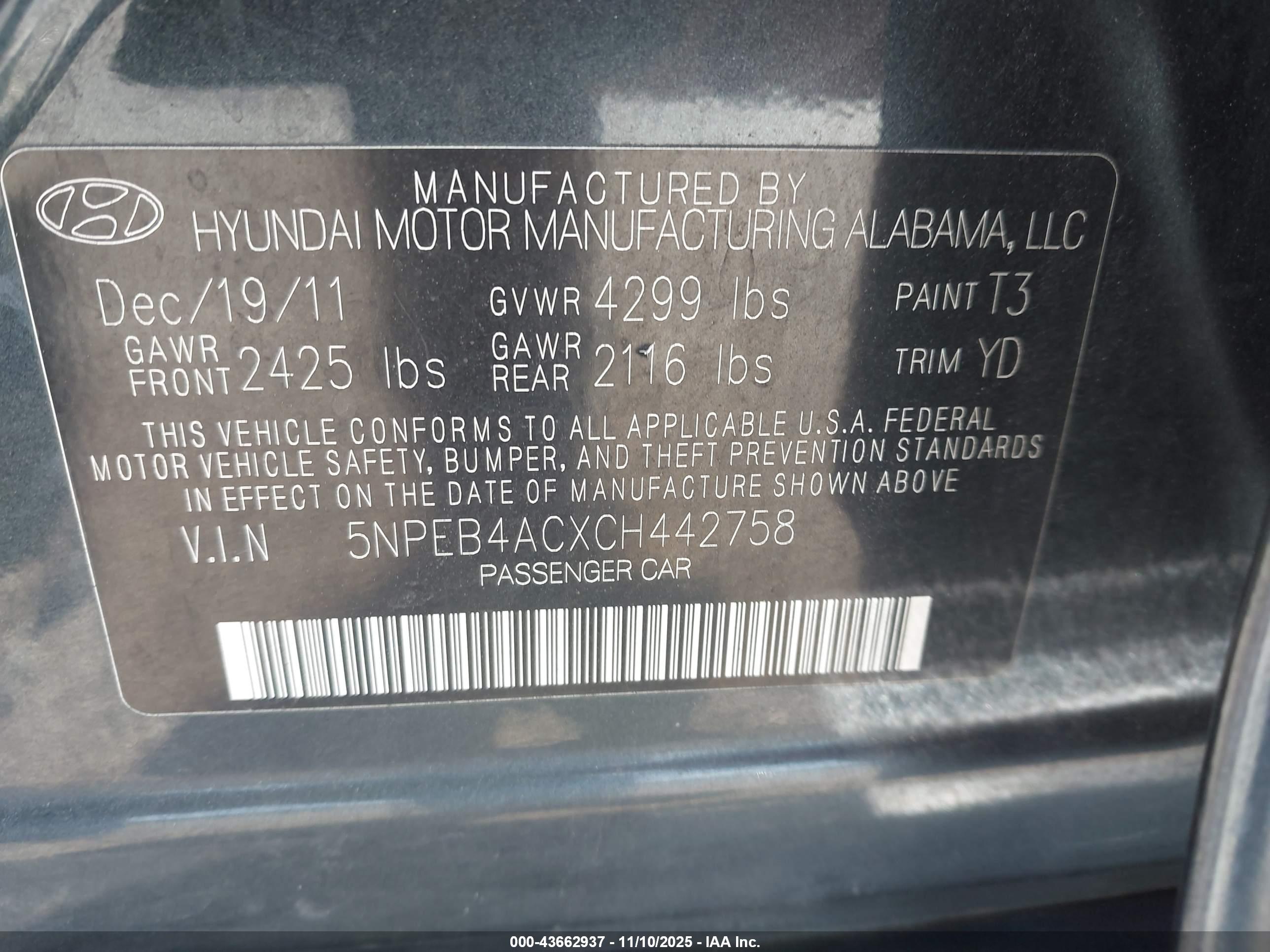 HYUNDAI SONATA image 9