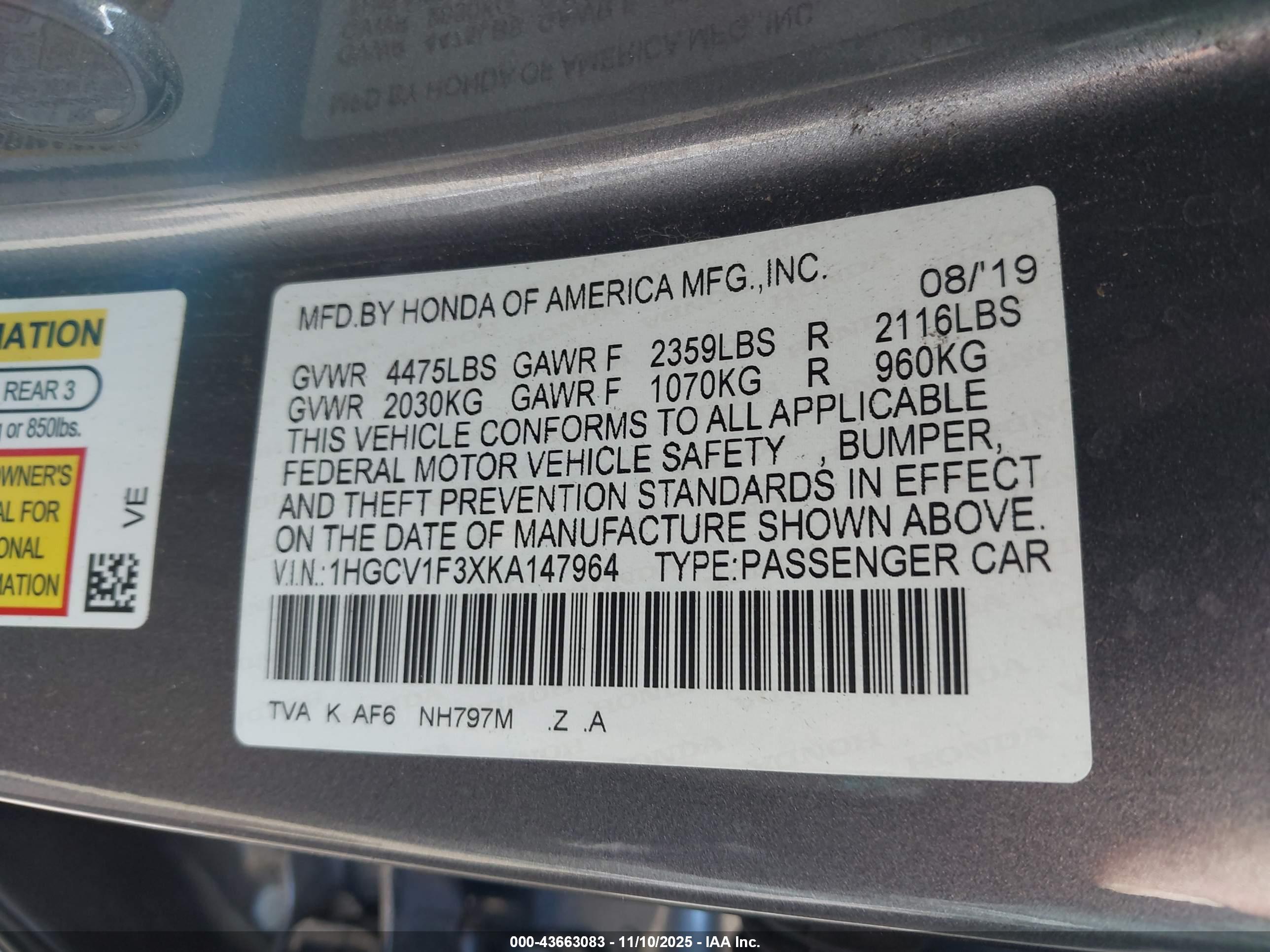 HONDA ACCORD image 9