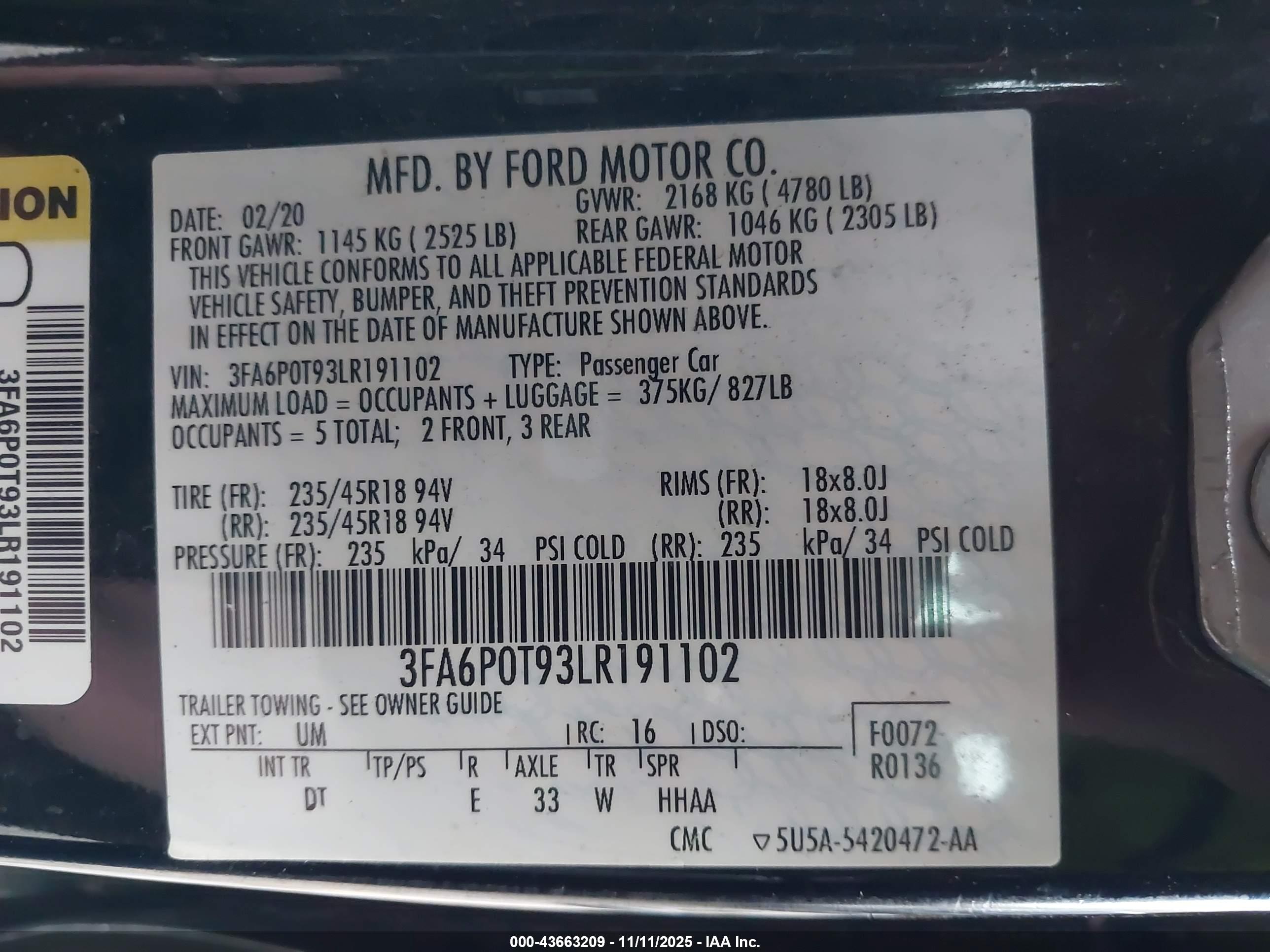 FORD FUSION image 9