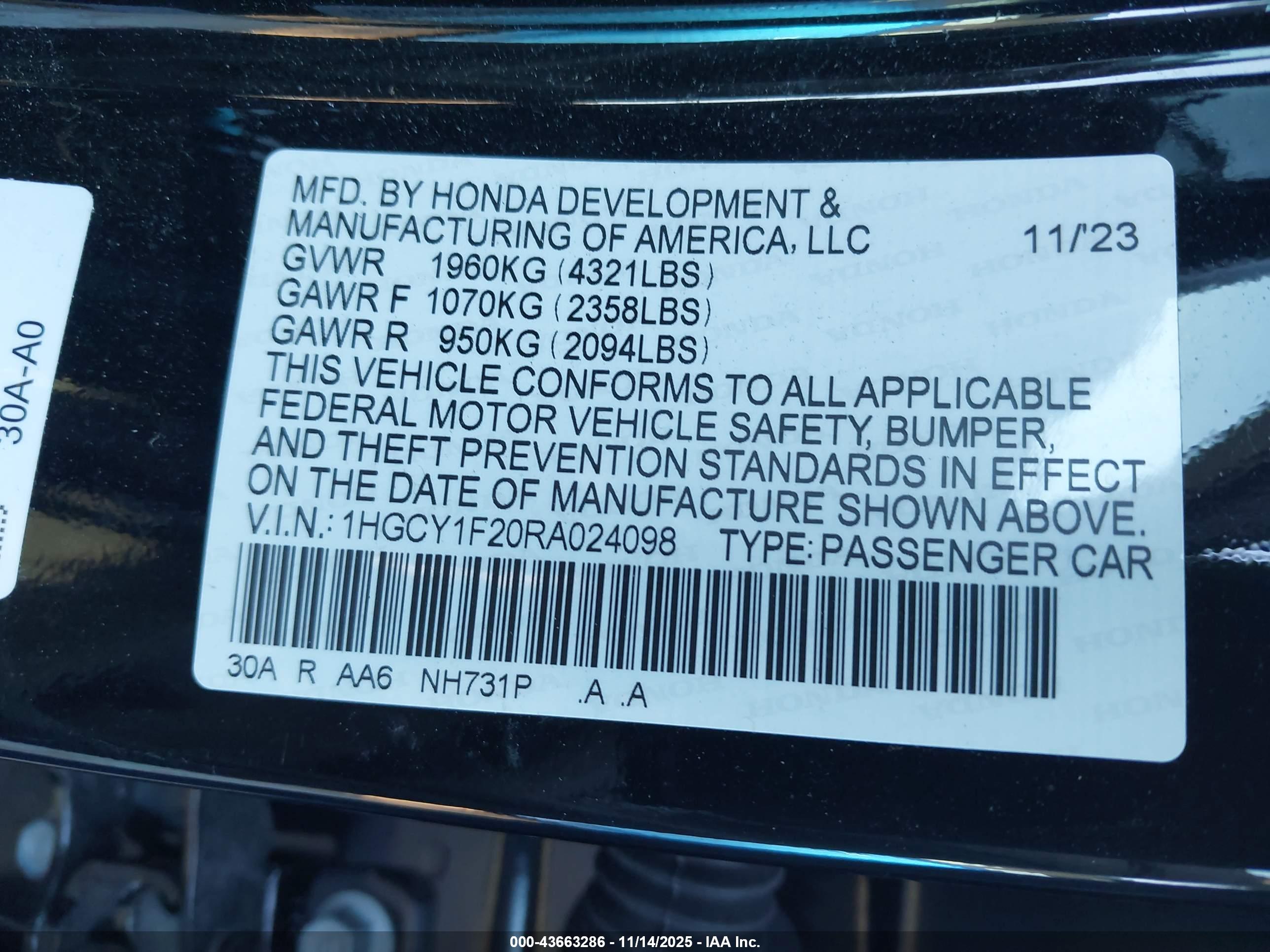 HONDA ACCORD image 9