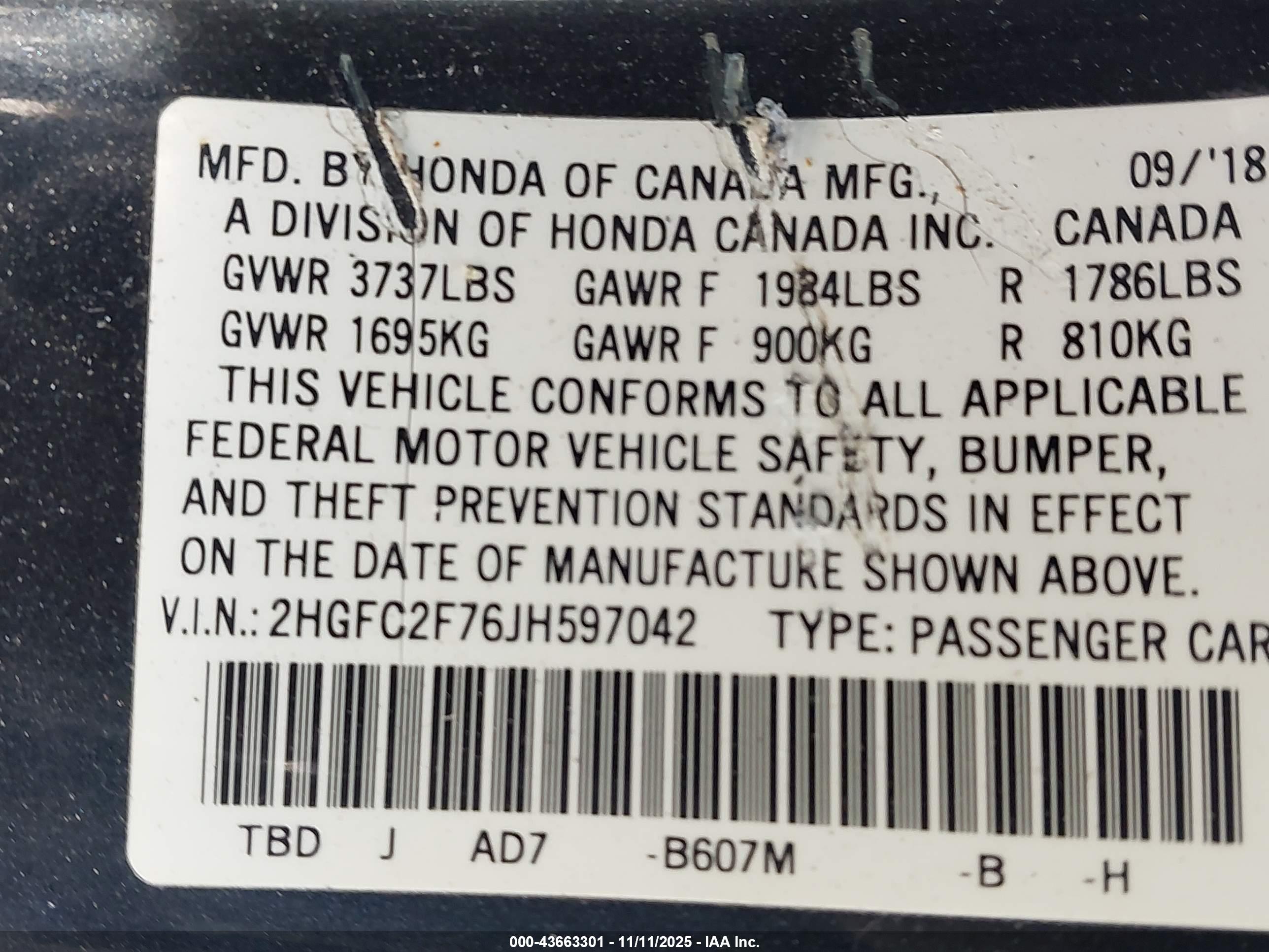 HONDA CIVIC image 9