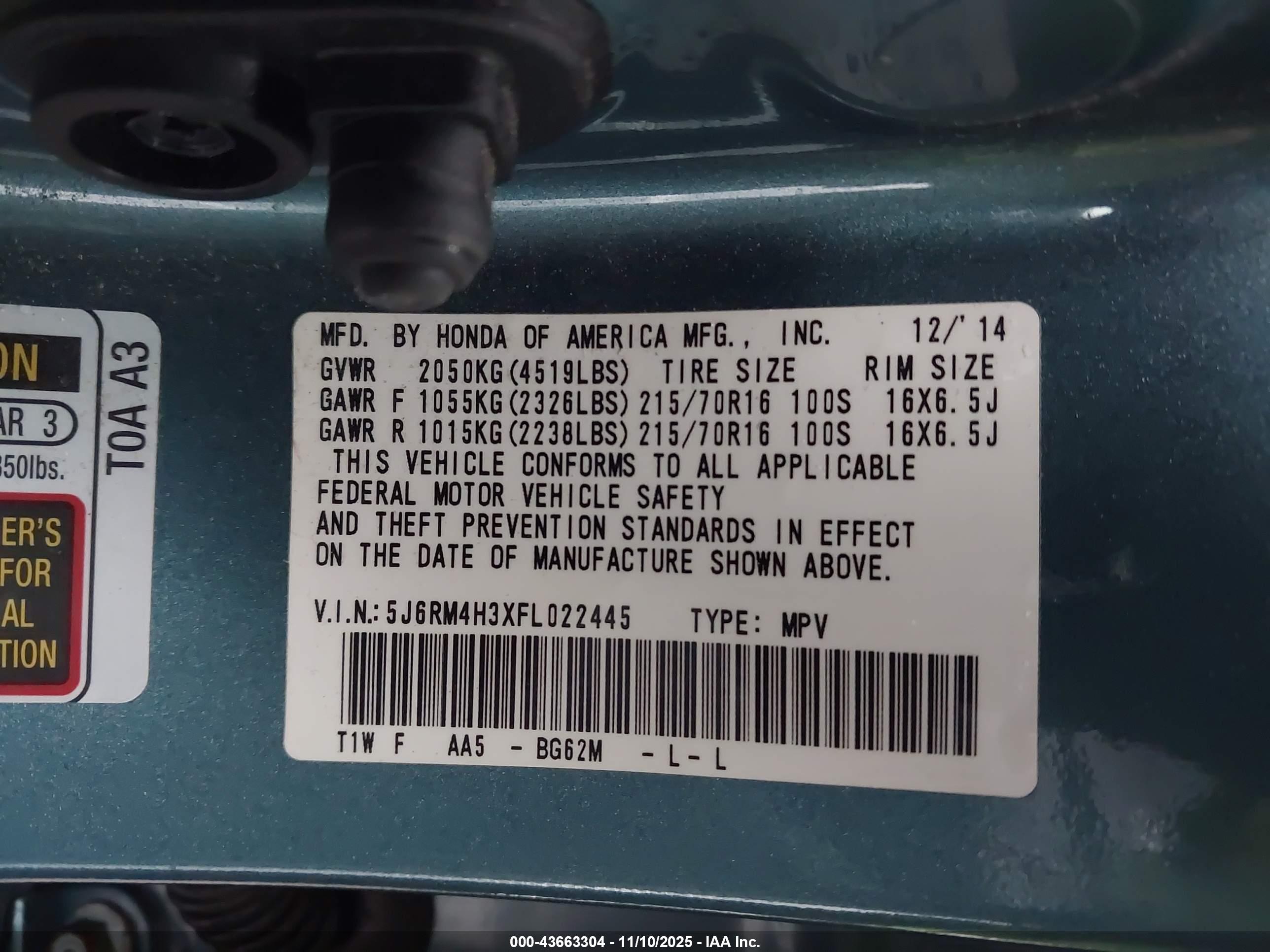 HONDA CR-V image 9