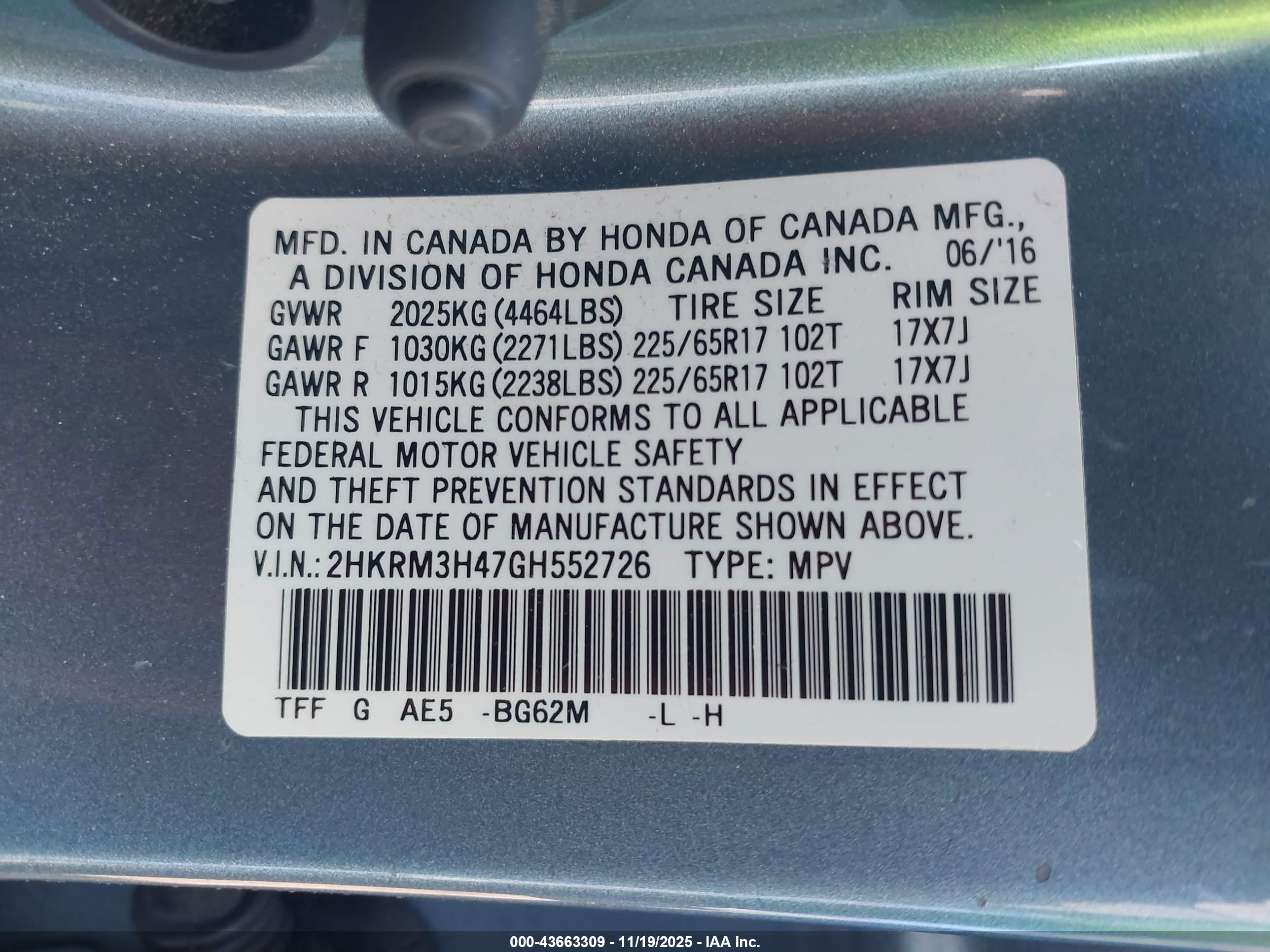 HONDA CR-V image 9