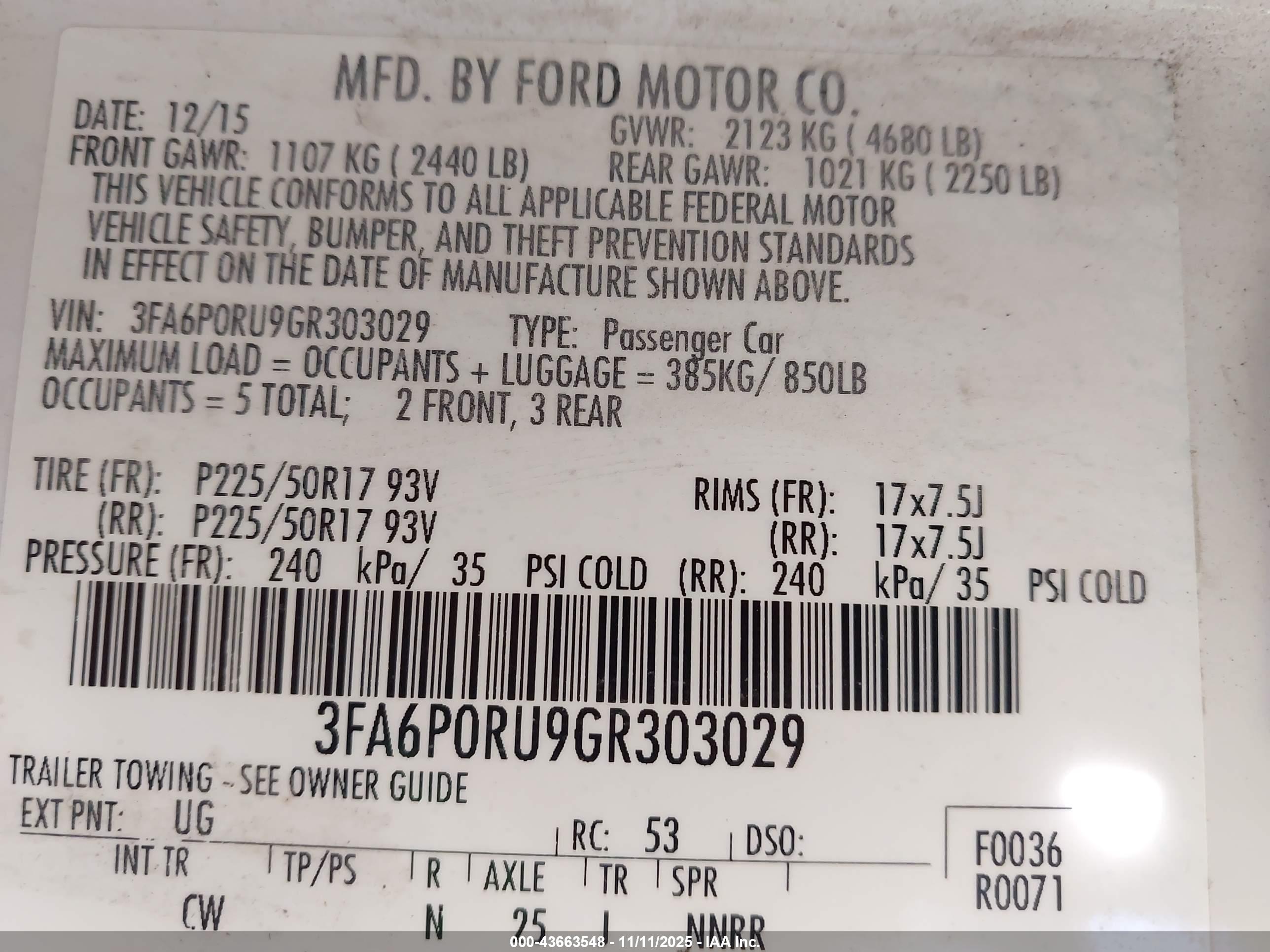 FORD FUSION image 9