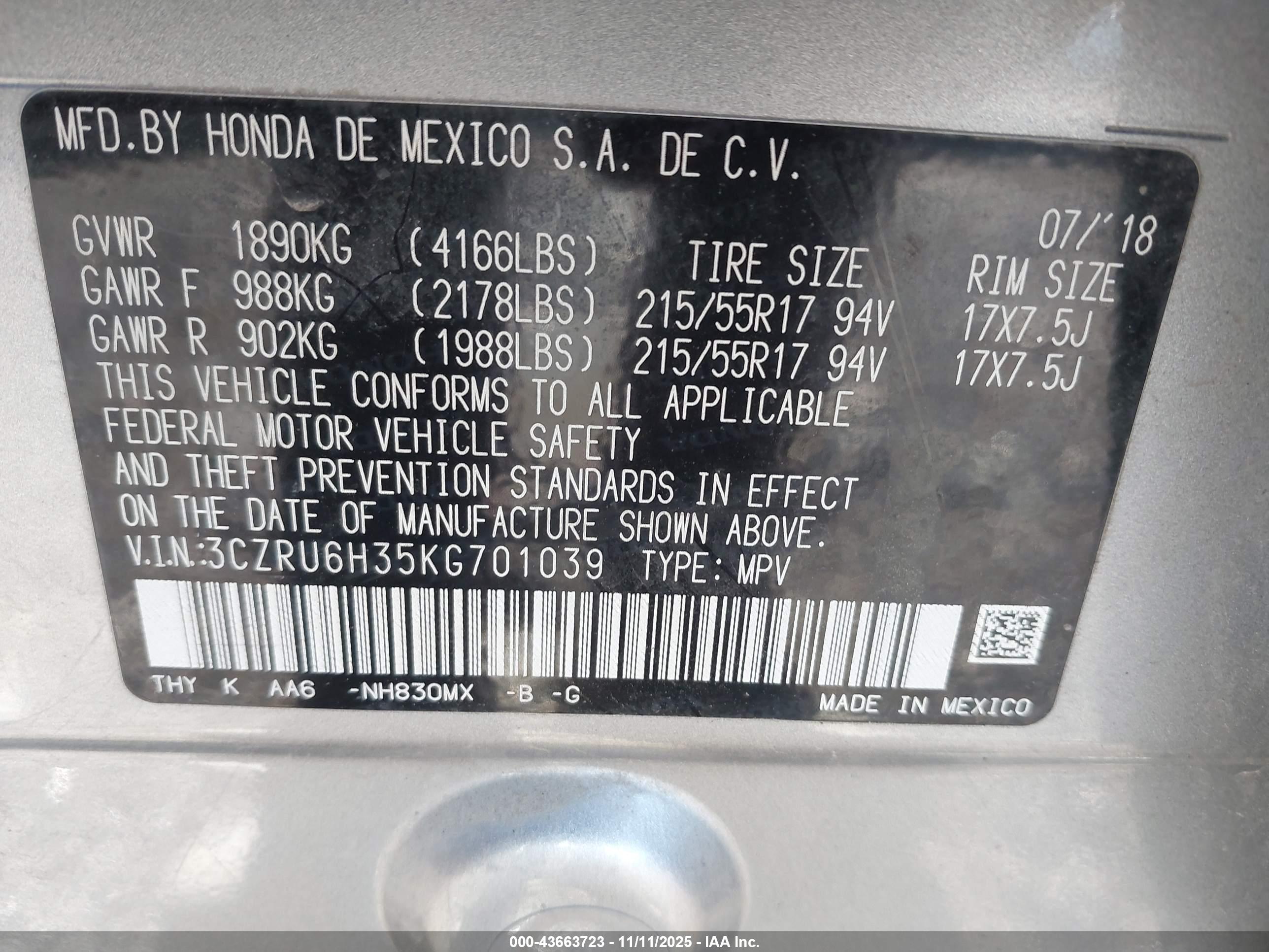 HONDA HR-V image 9