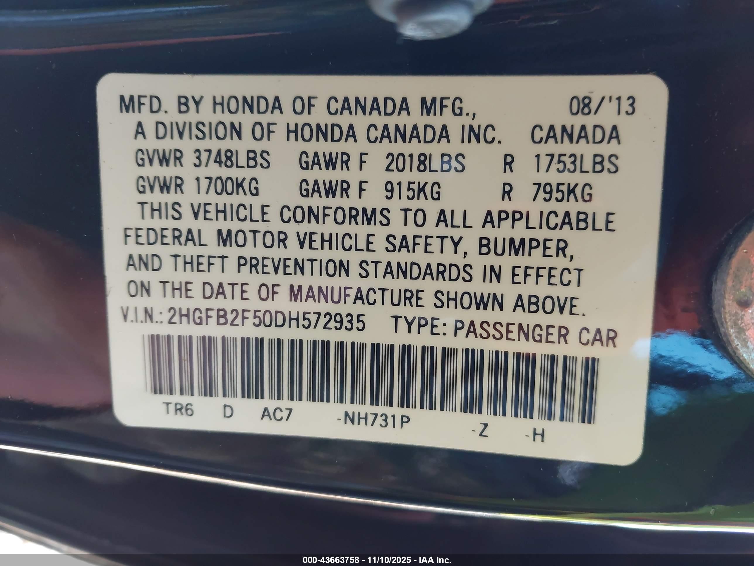 HONDA CIVIC image 9