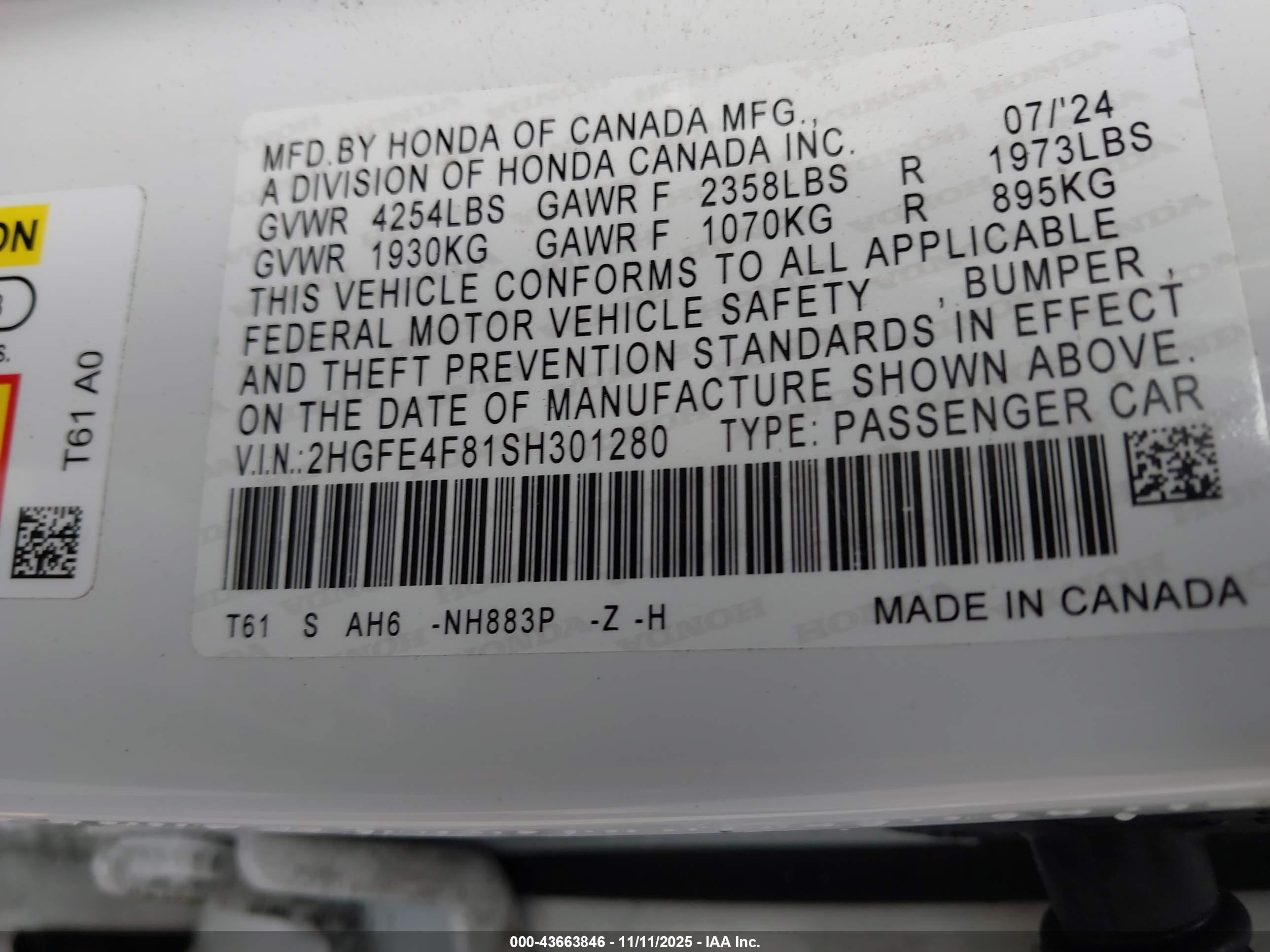 HONDA CIVIC image 9