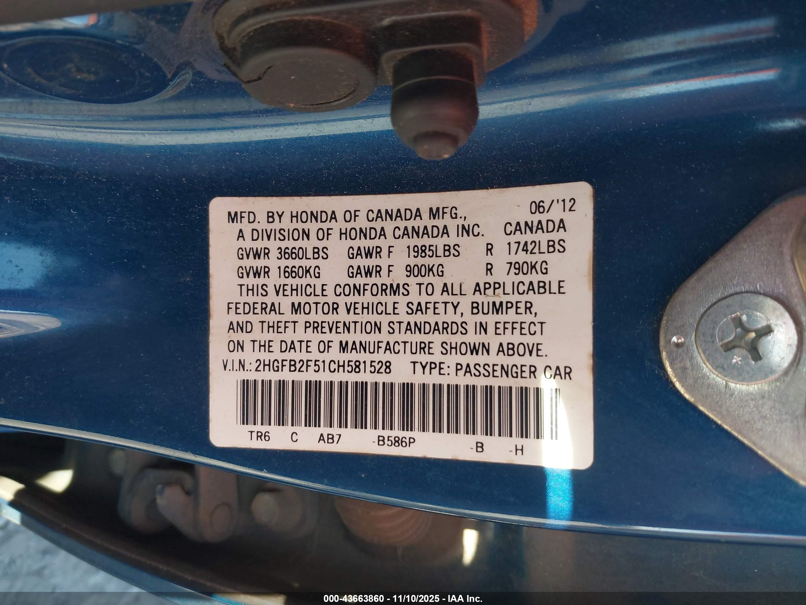 HONDA CIVIC image 9