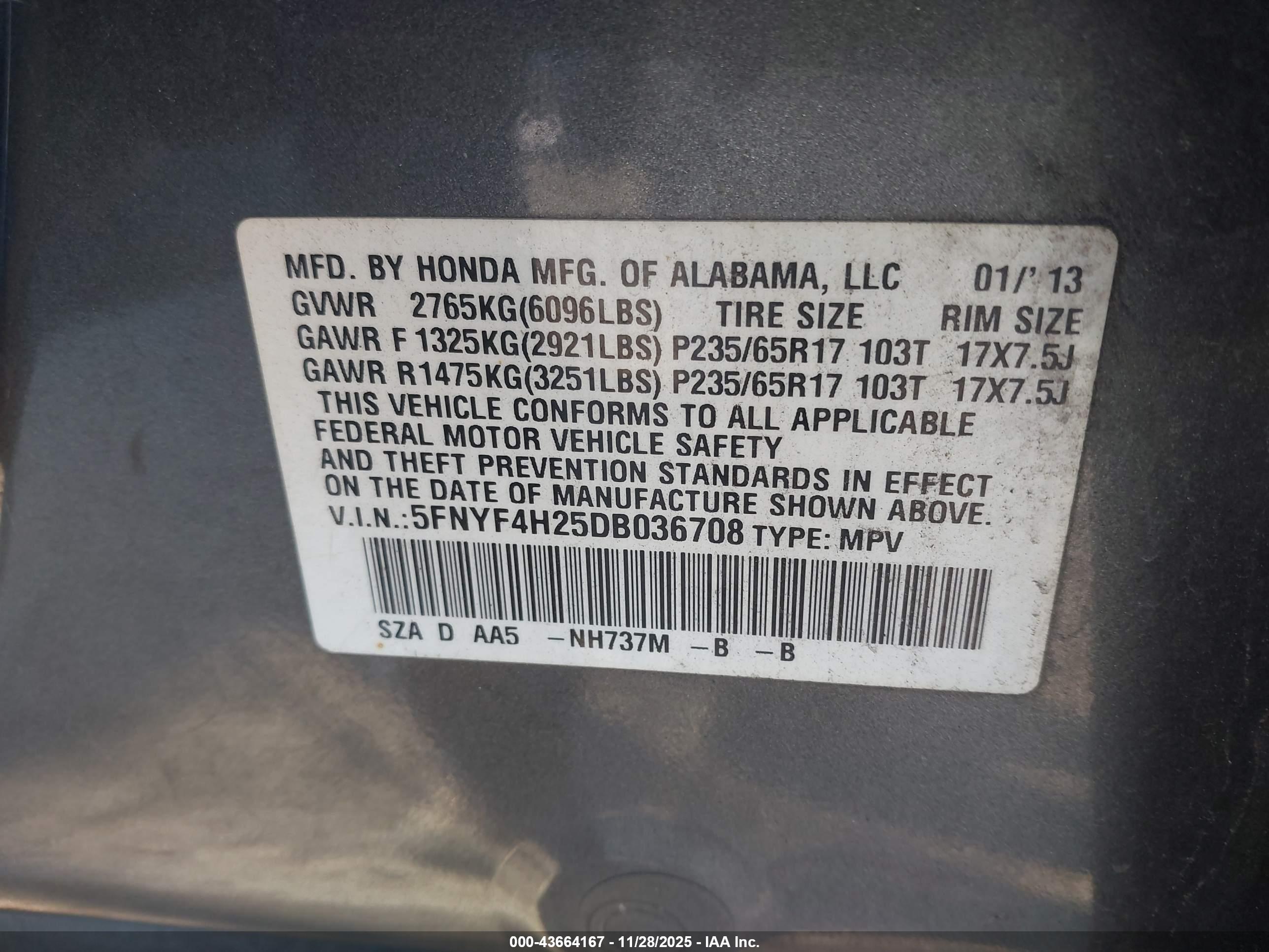 HONDA PILOT image 9