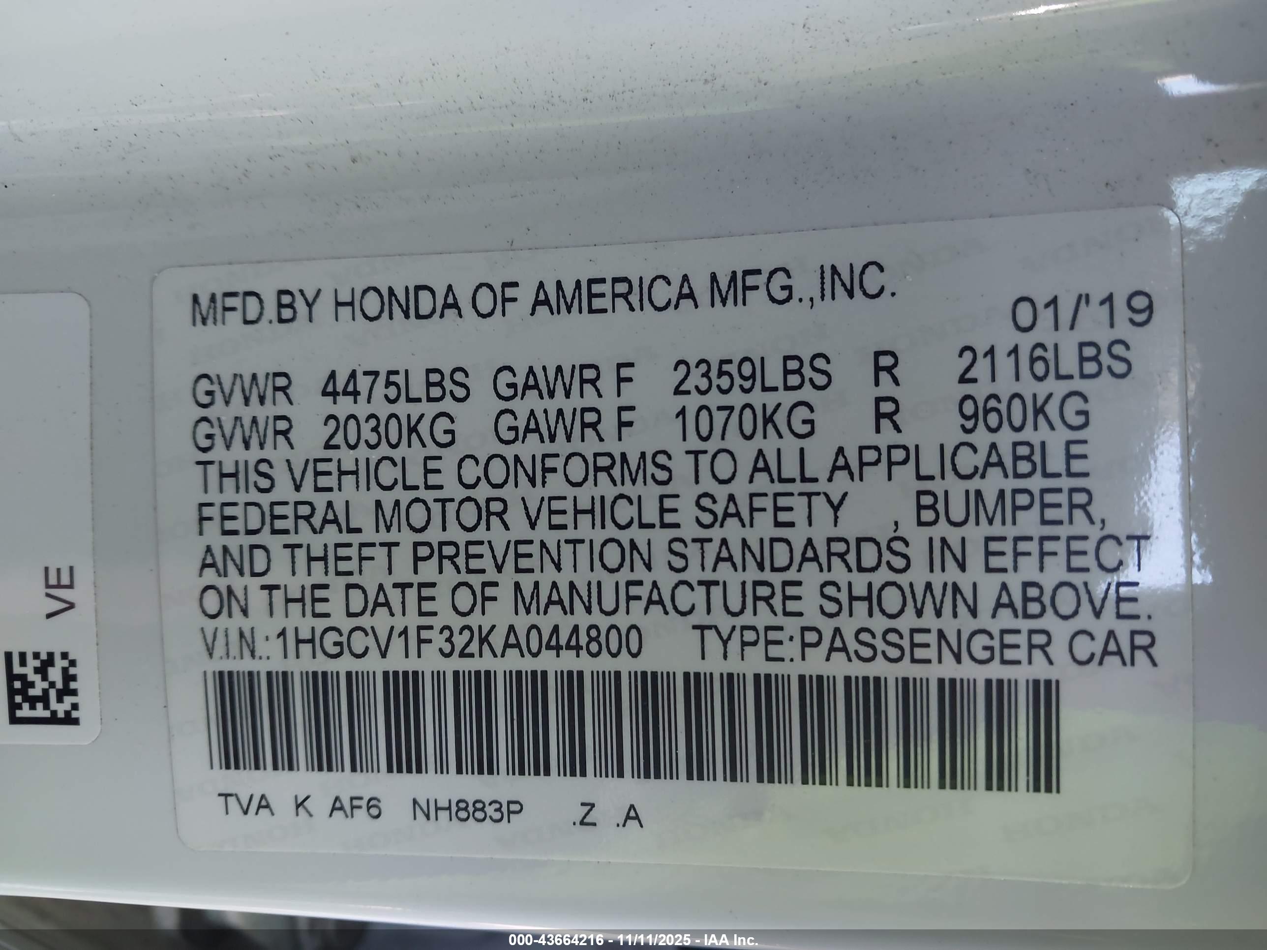 HONDA ACCORD image 9