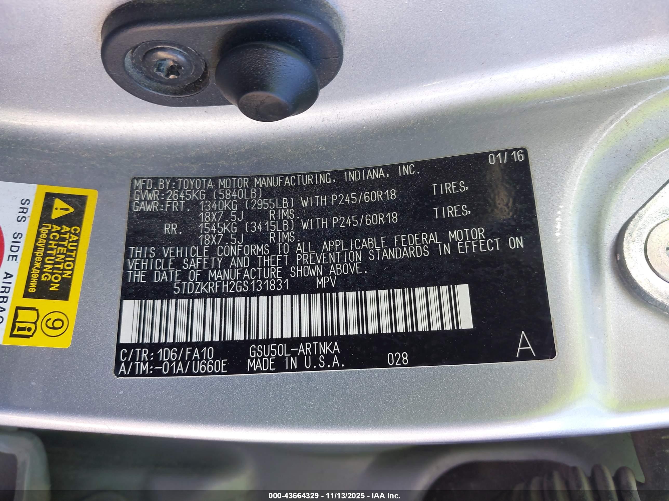 TOYOTA HIGHLANDER image 9