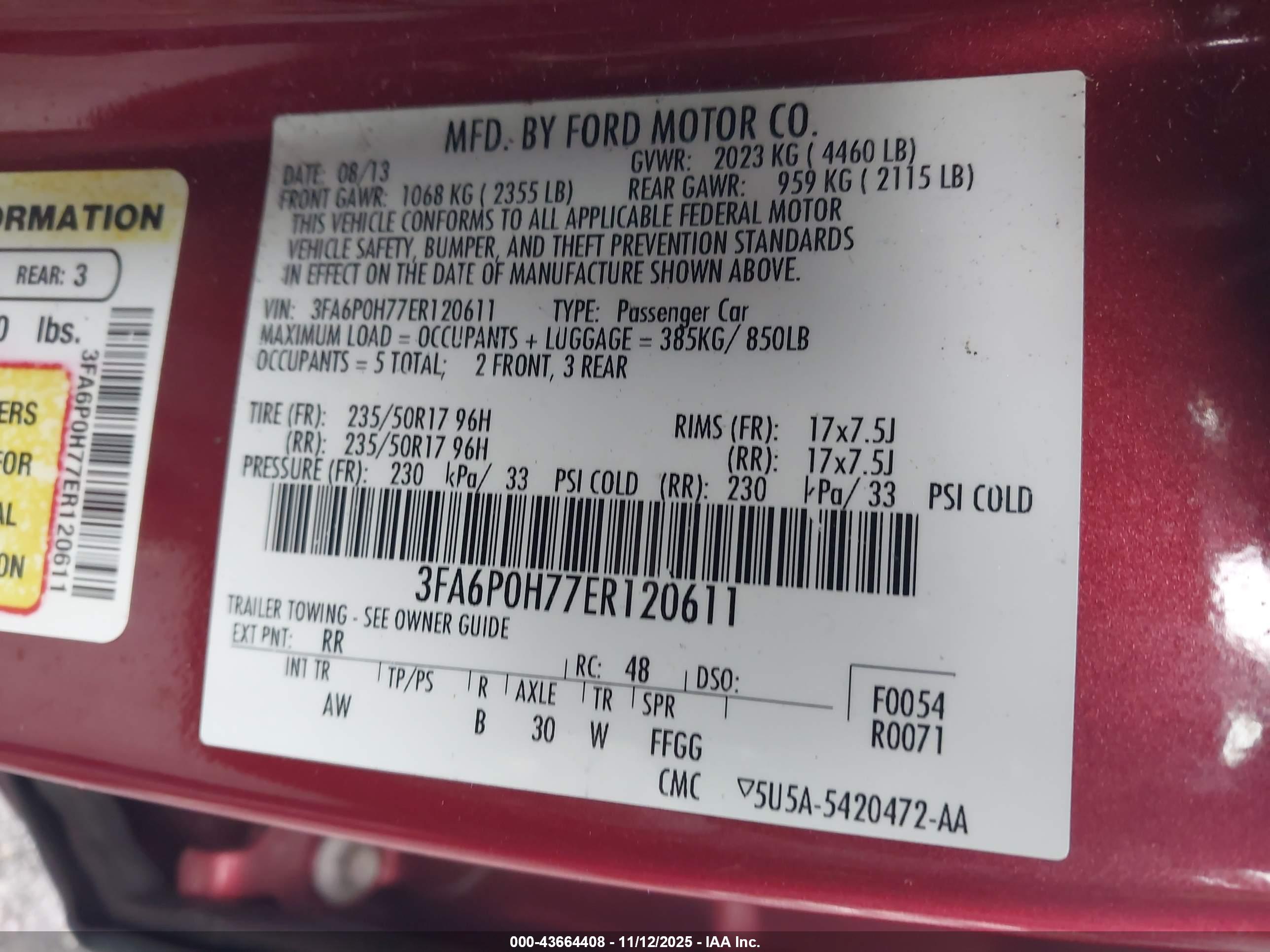 FORD FUSION image 9