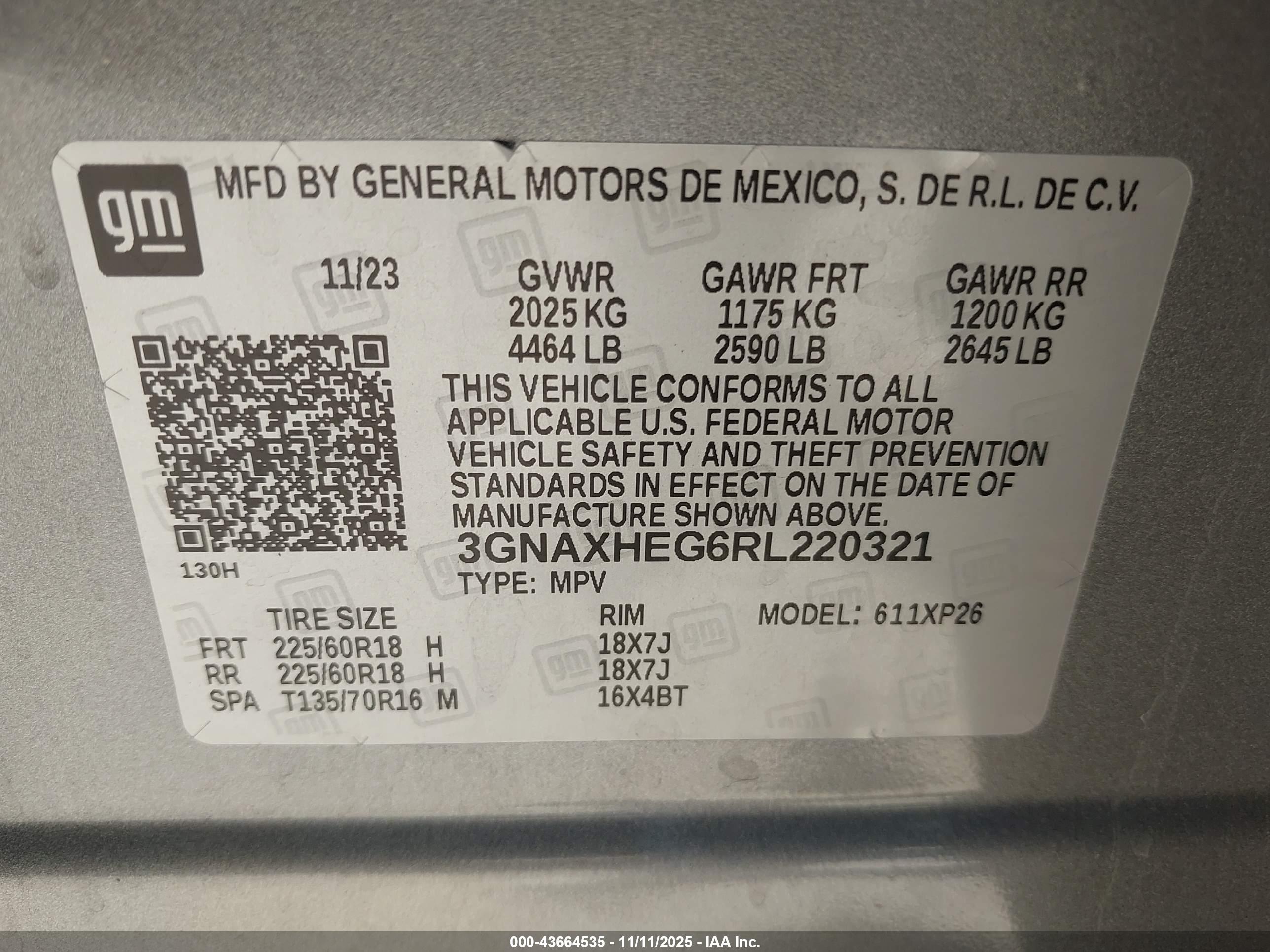 CHEVROLET EQUINOX image 9