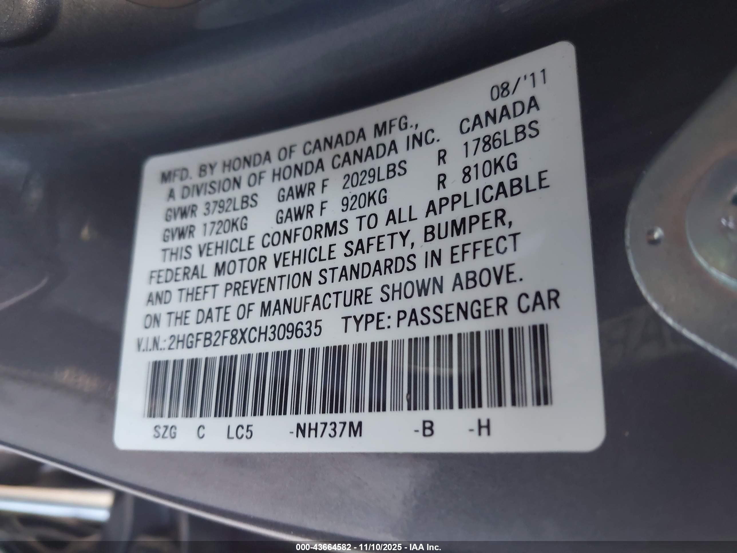 HONDA CIVIC image 9