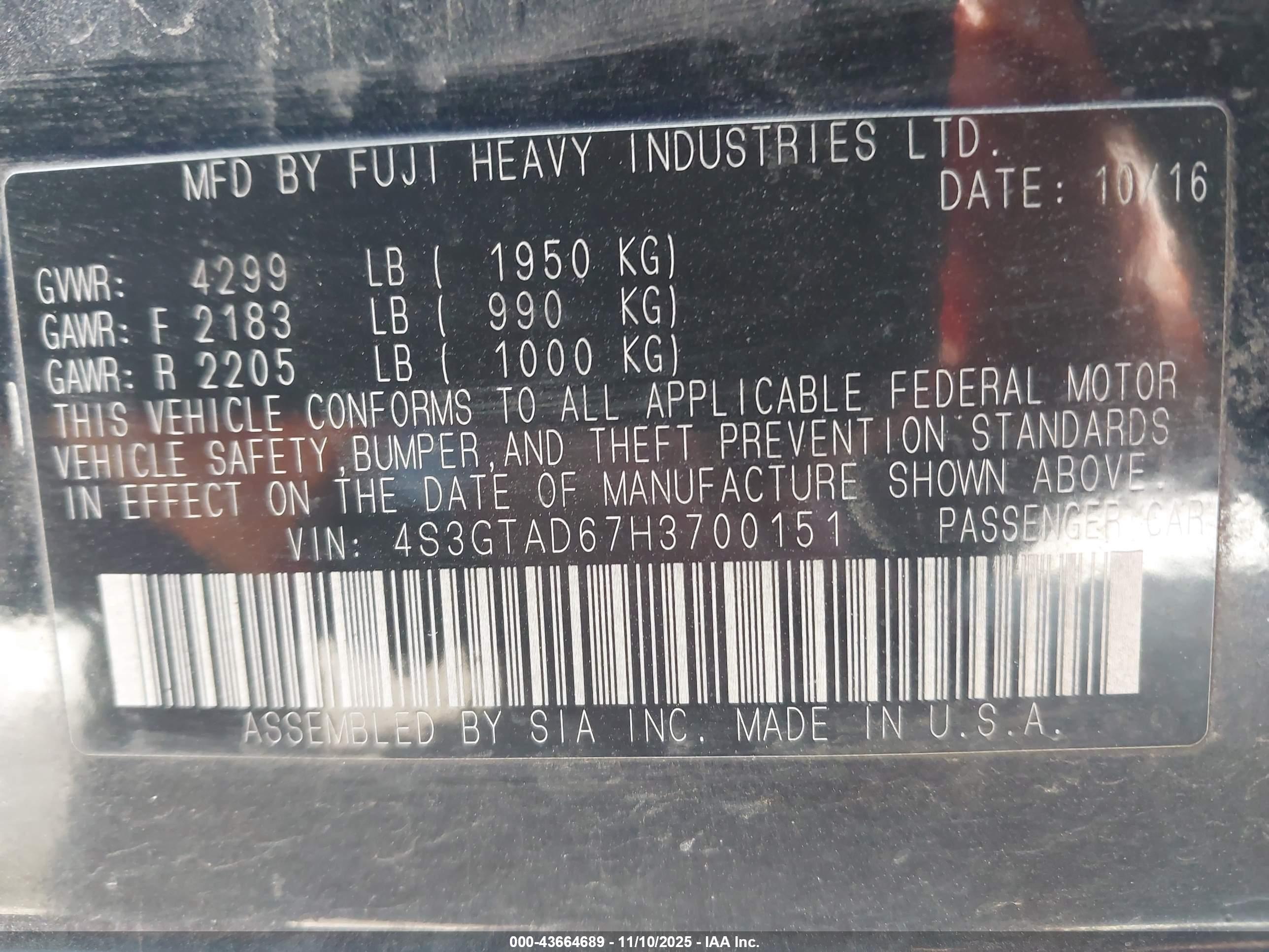 SUBARU IMPREZA image 9