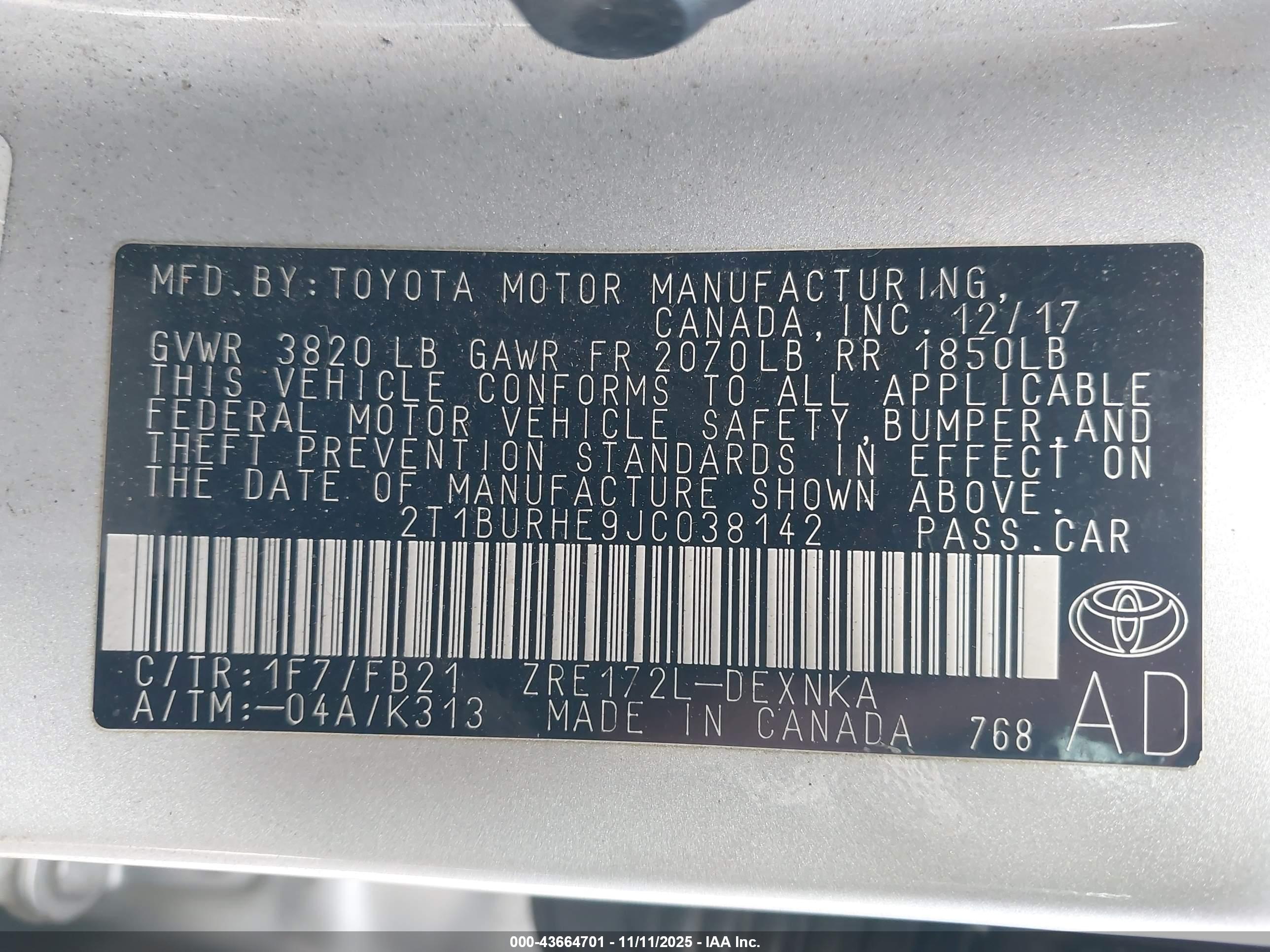TOYOTA COROLLA image 9