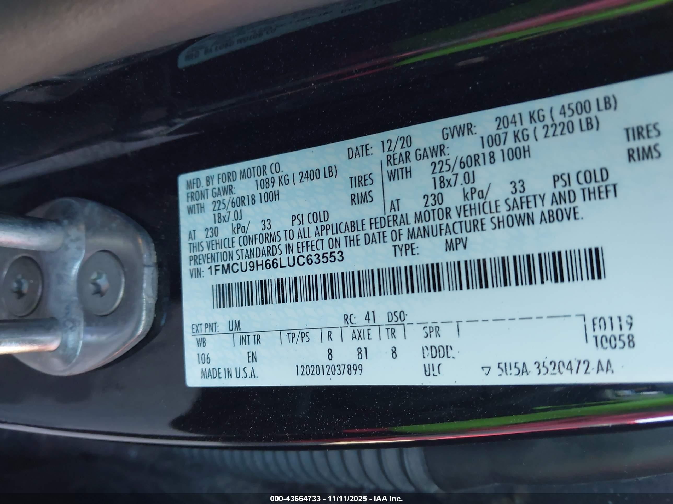 FORD ESCAPE image 9