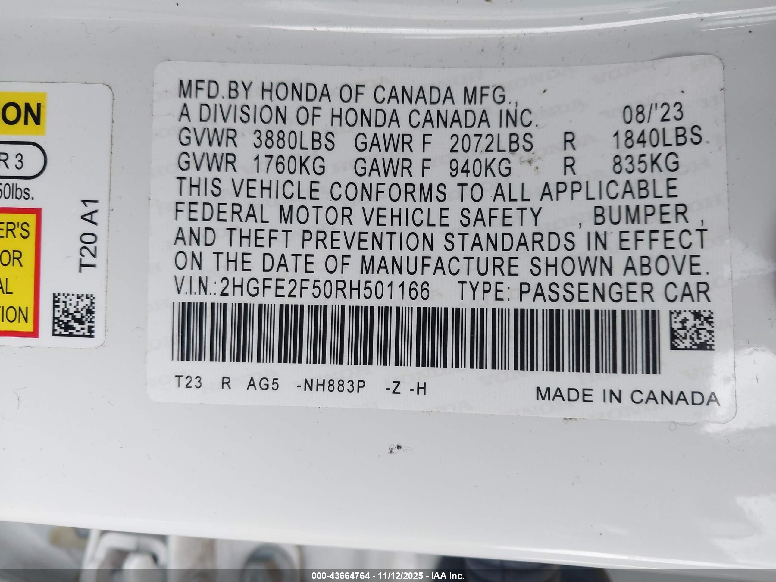 HONDA CIVIC image 9