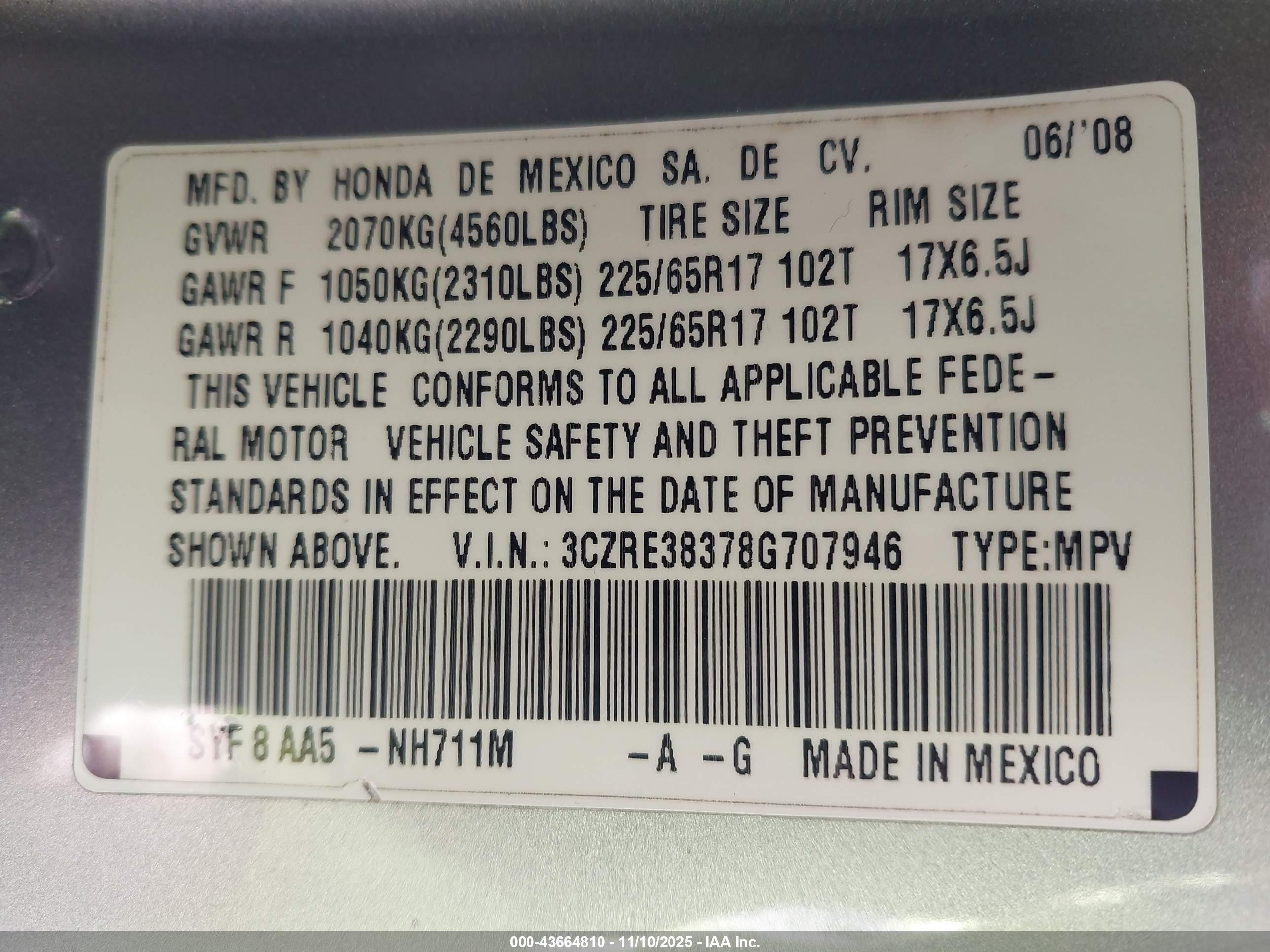 HONDA CR-V image 9