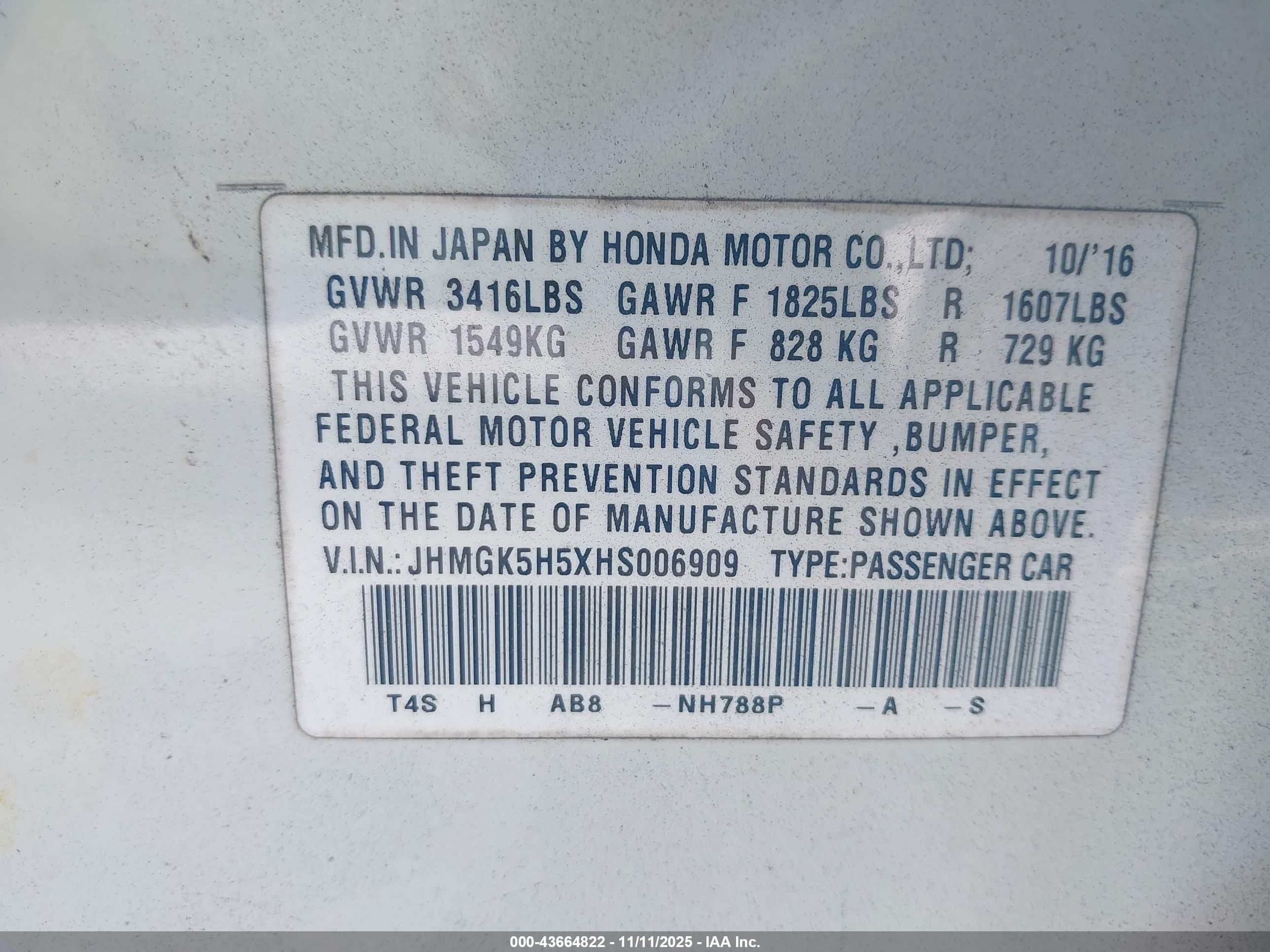 HONDA FIT image 9