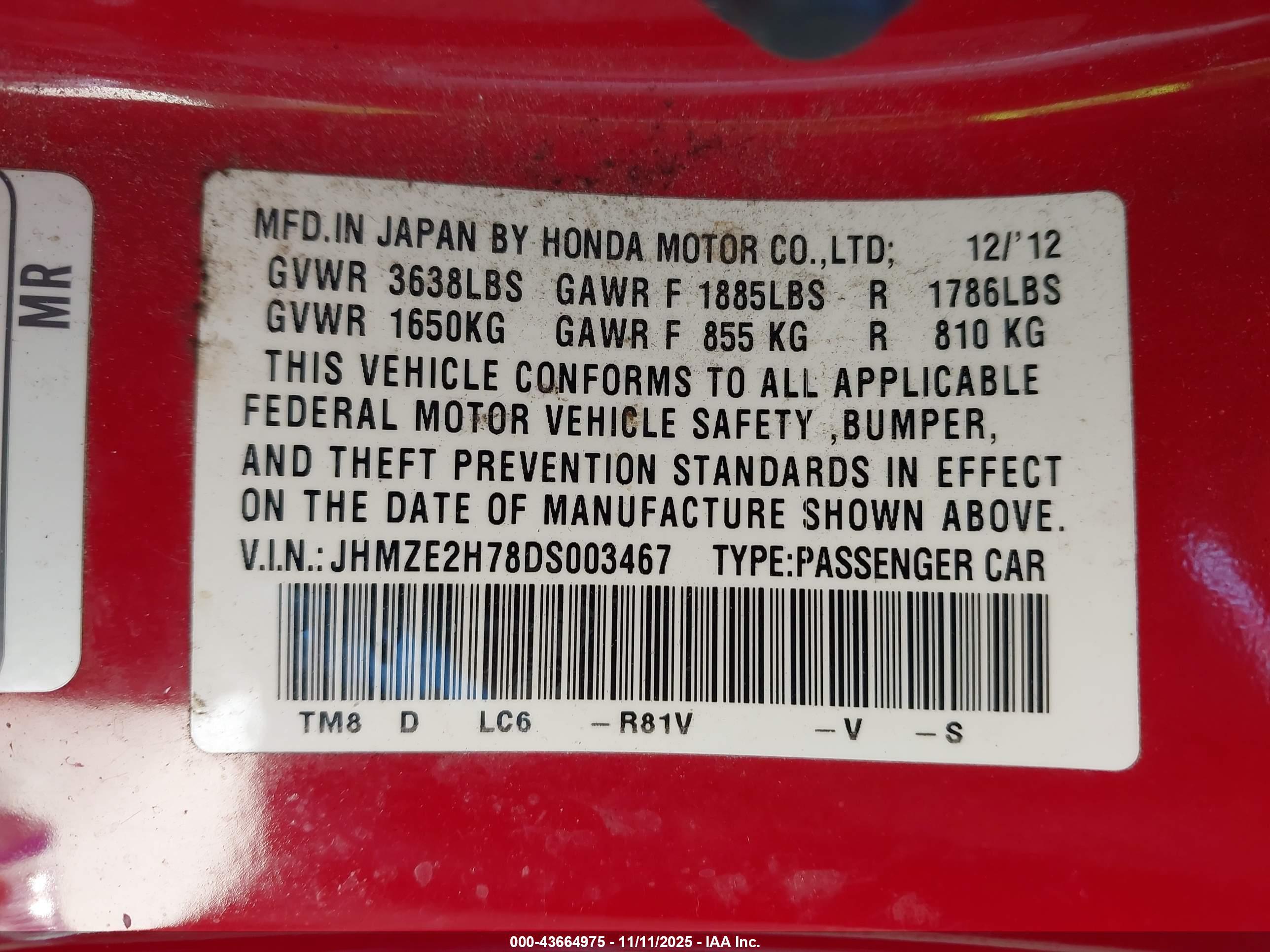 HONDA INSIGHT image 9