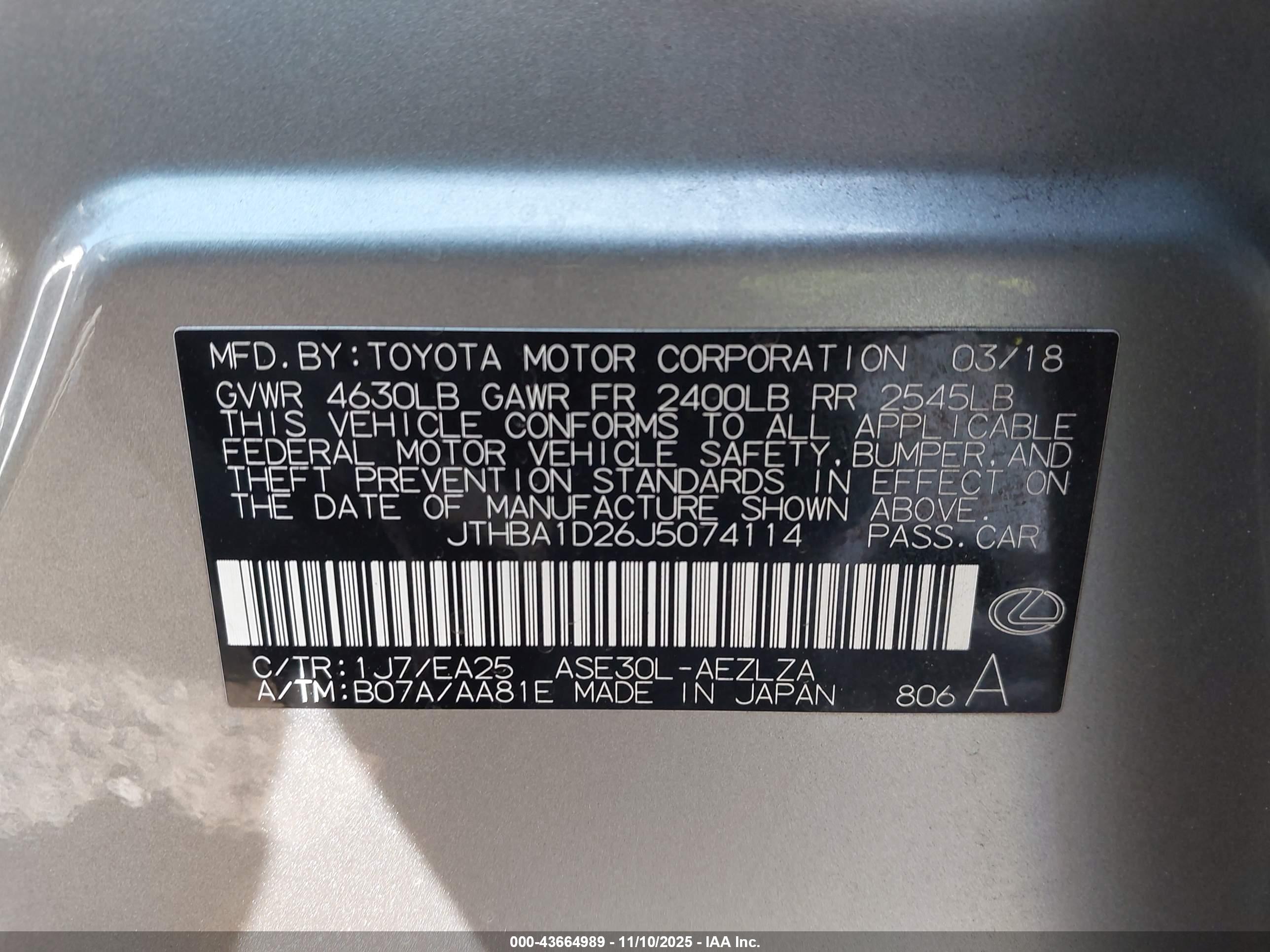 LEXUS IS image 9