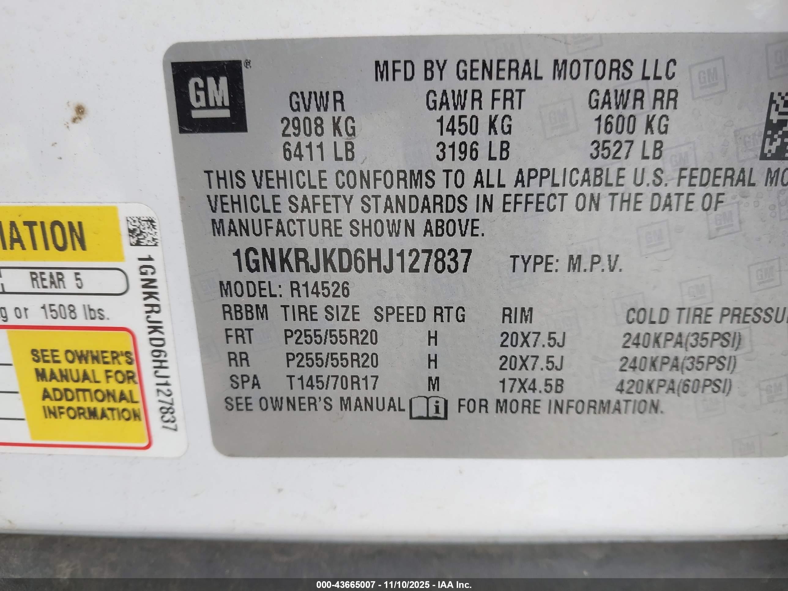 CHEVROLET TRAVERSE image 9