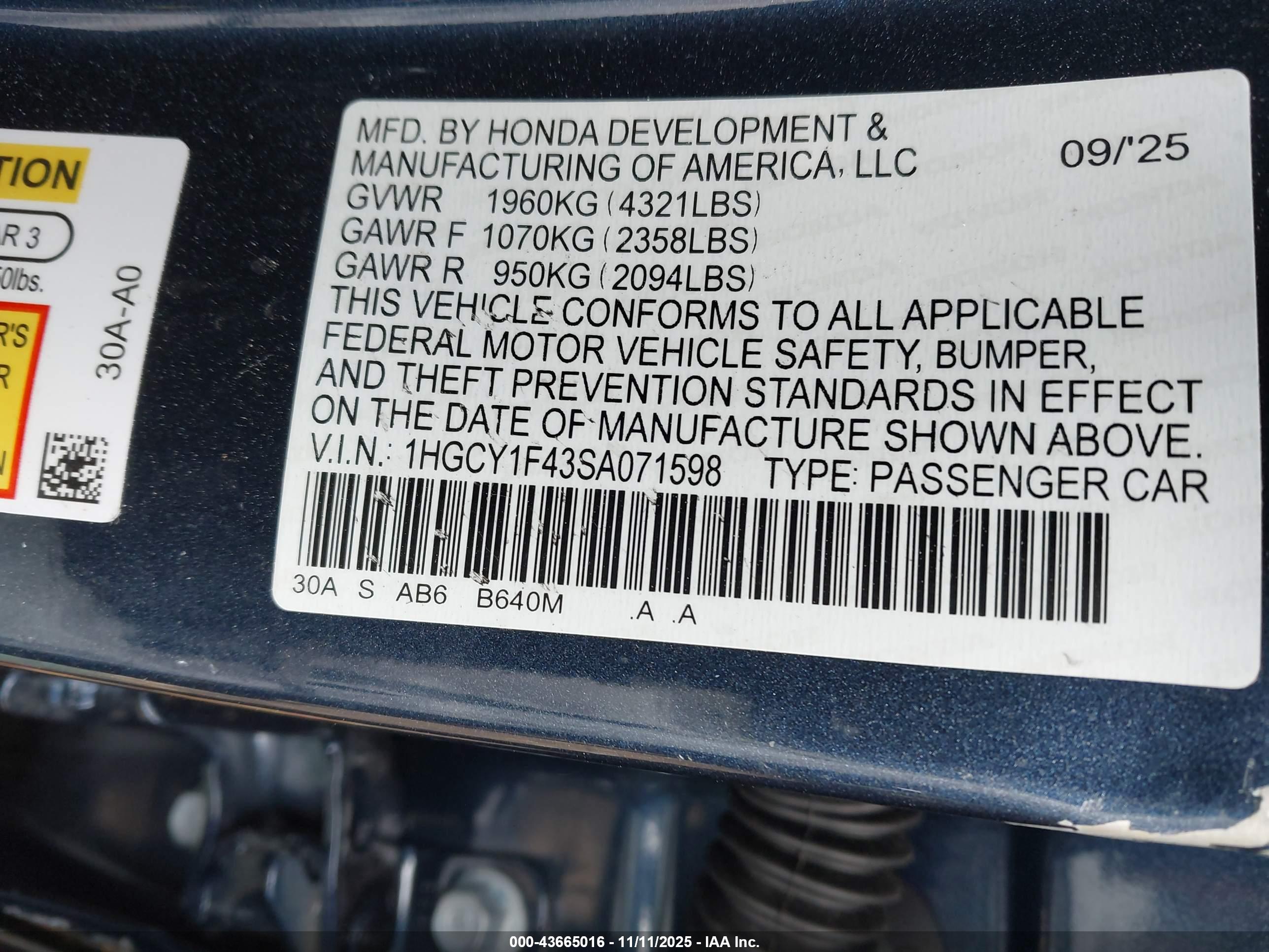 HONDA ACCORD image 9