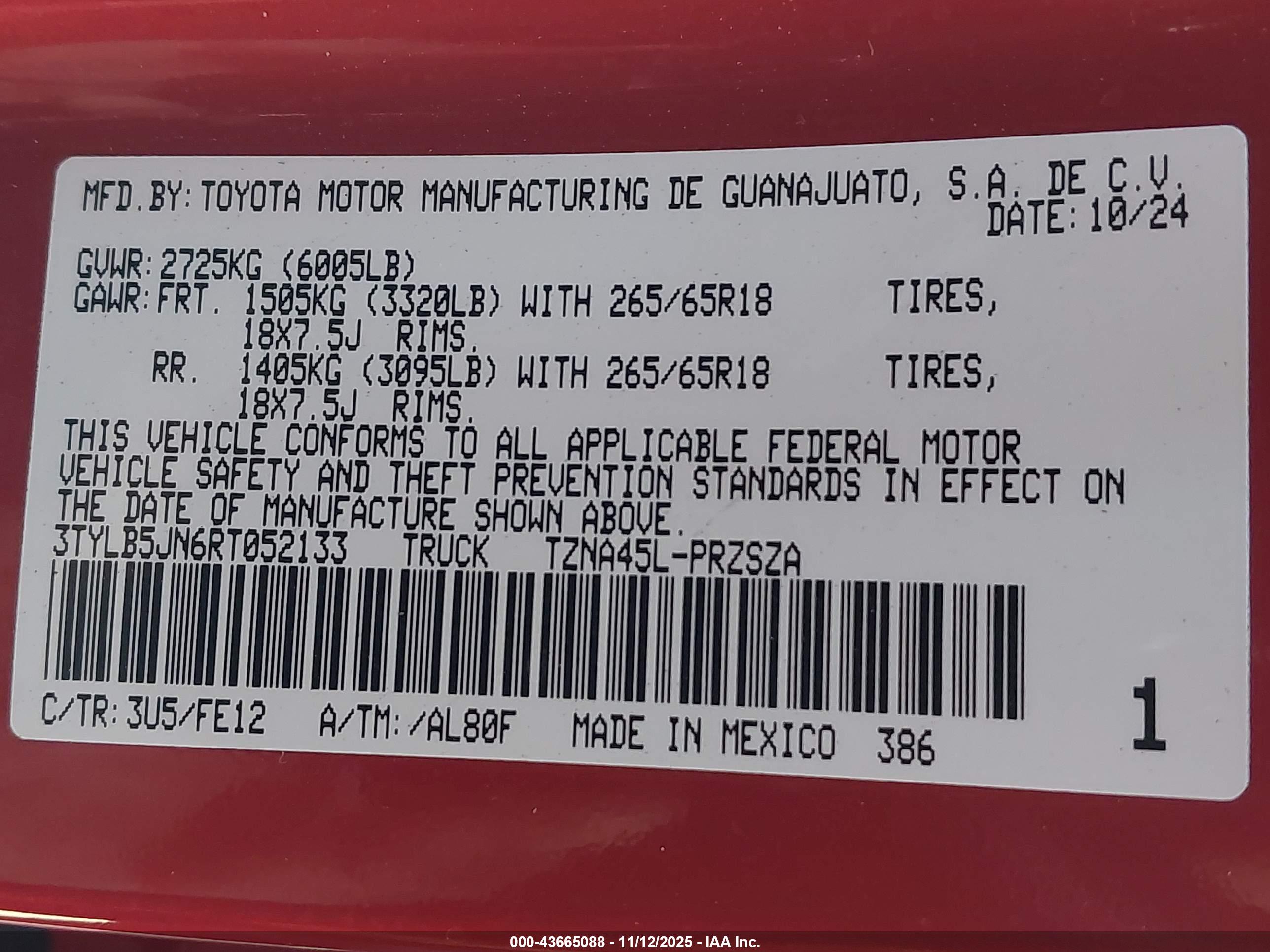 TOYOTA TACOMA image 9