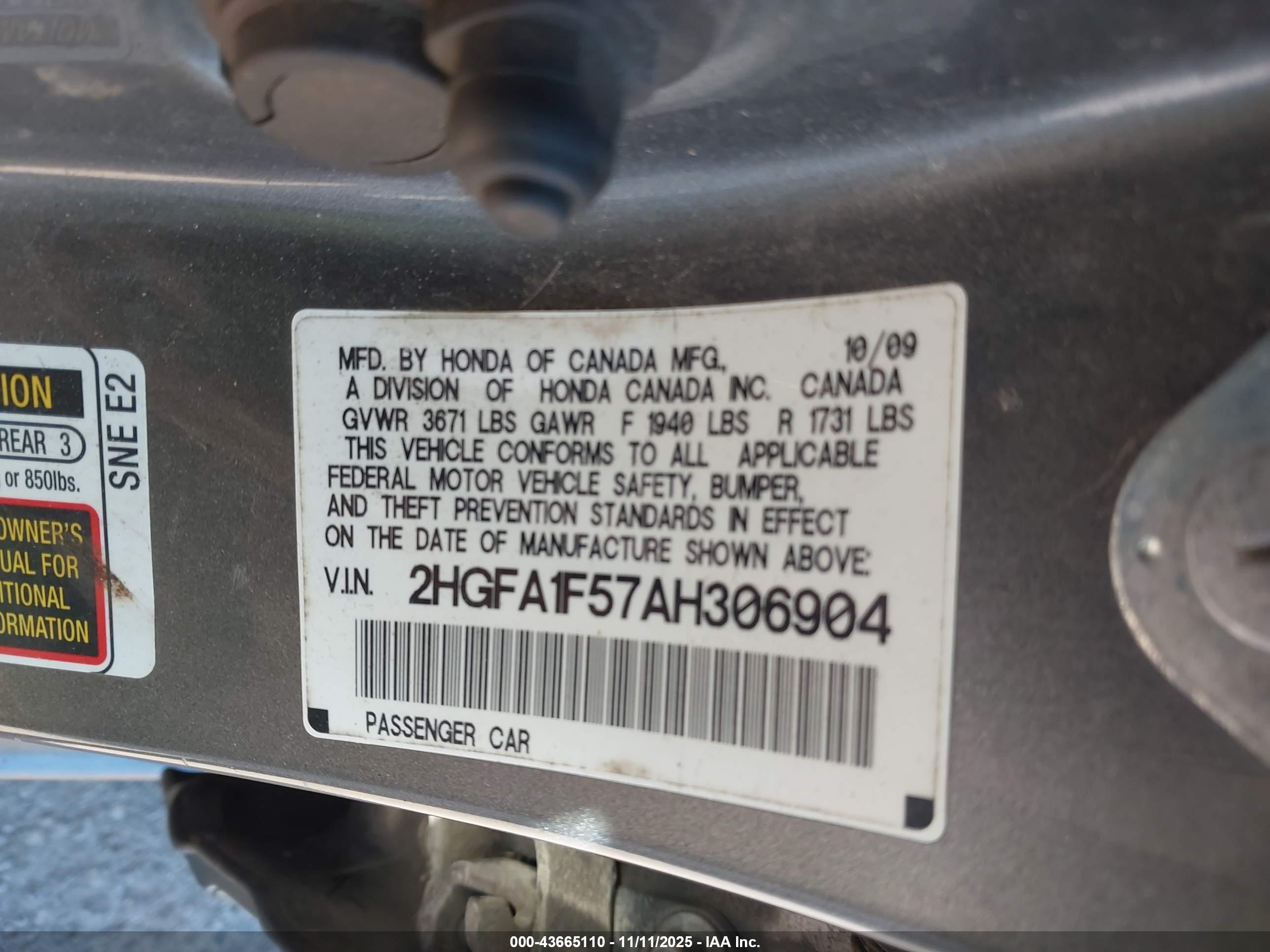 HONDA CIVIC image 9