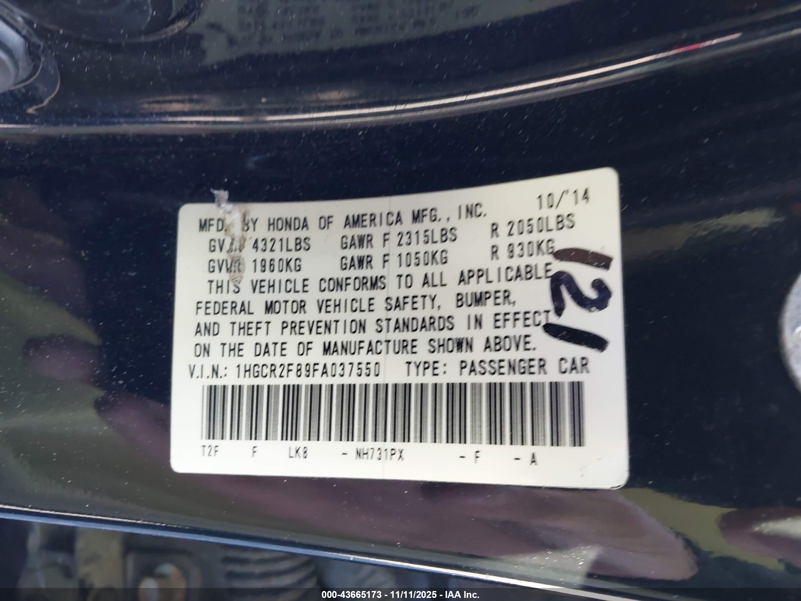 HONDA ACCORD image 9