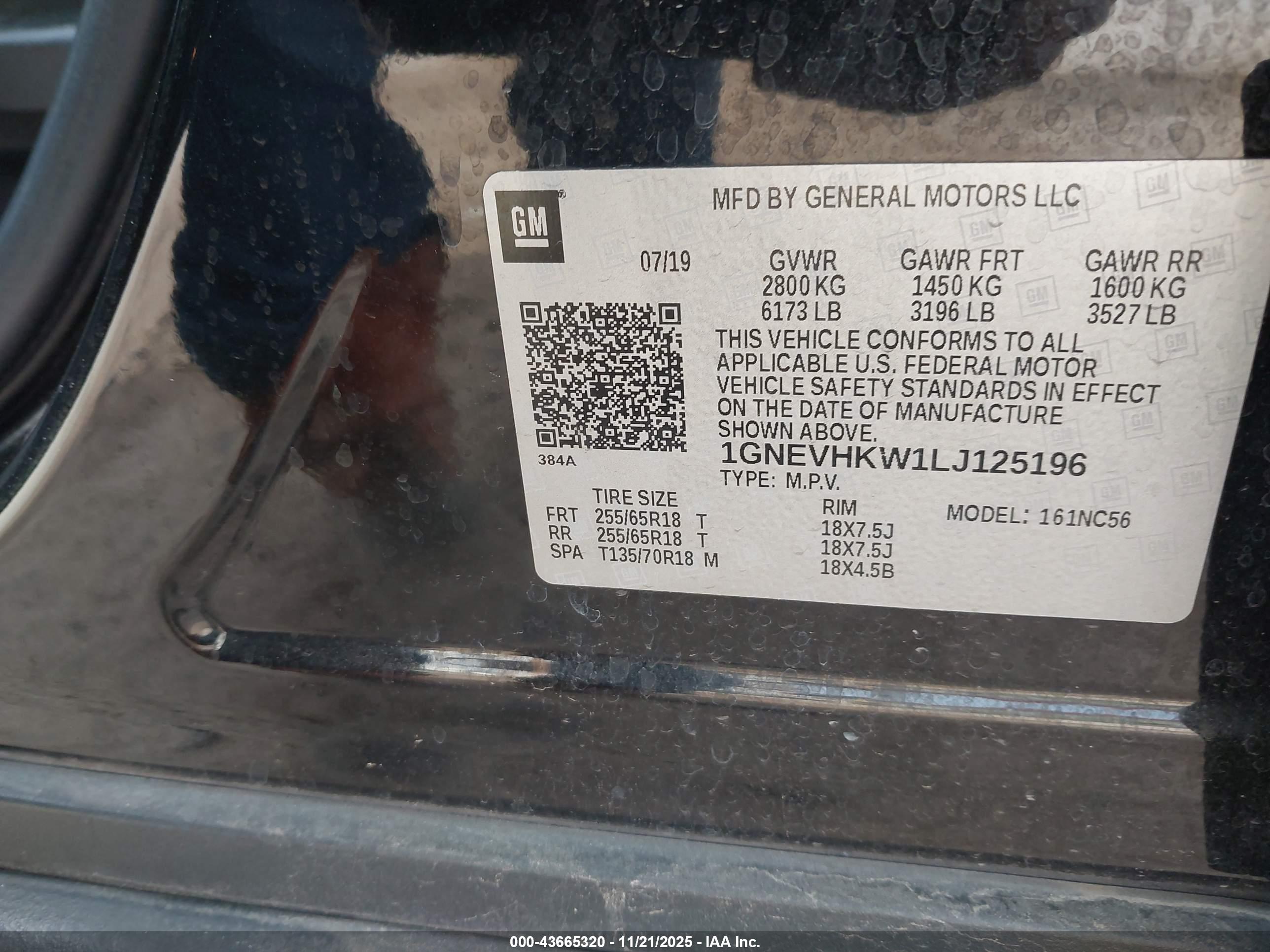 CHEVROLET TRAVERSE image 9