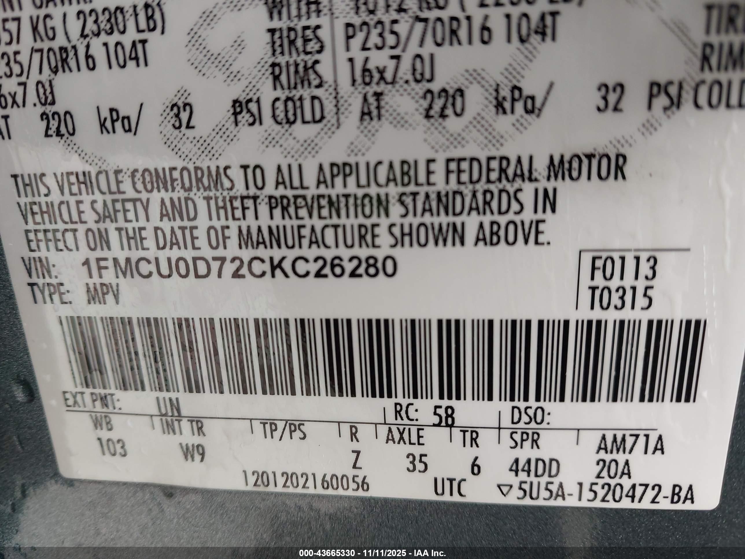 FORD ESCAPE image 9