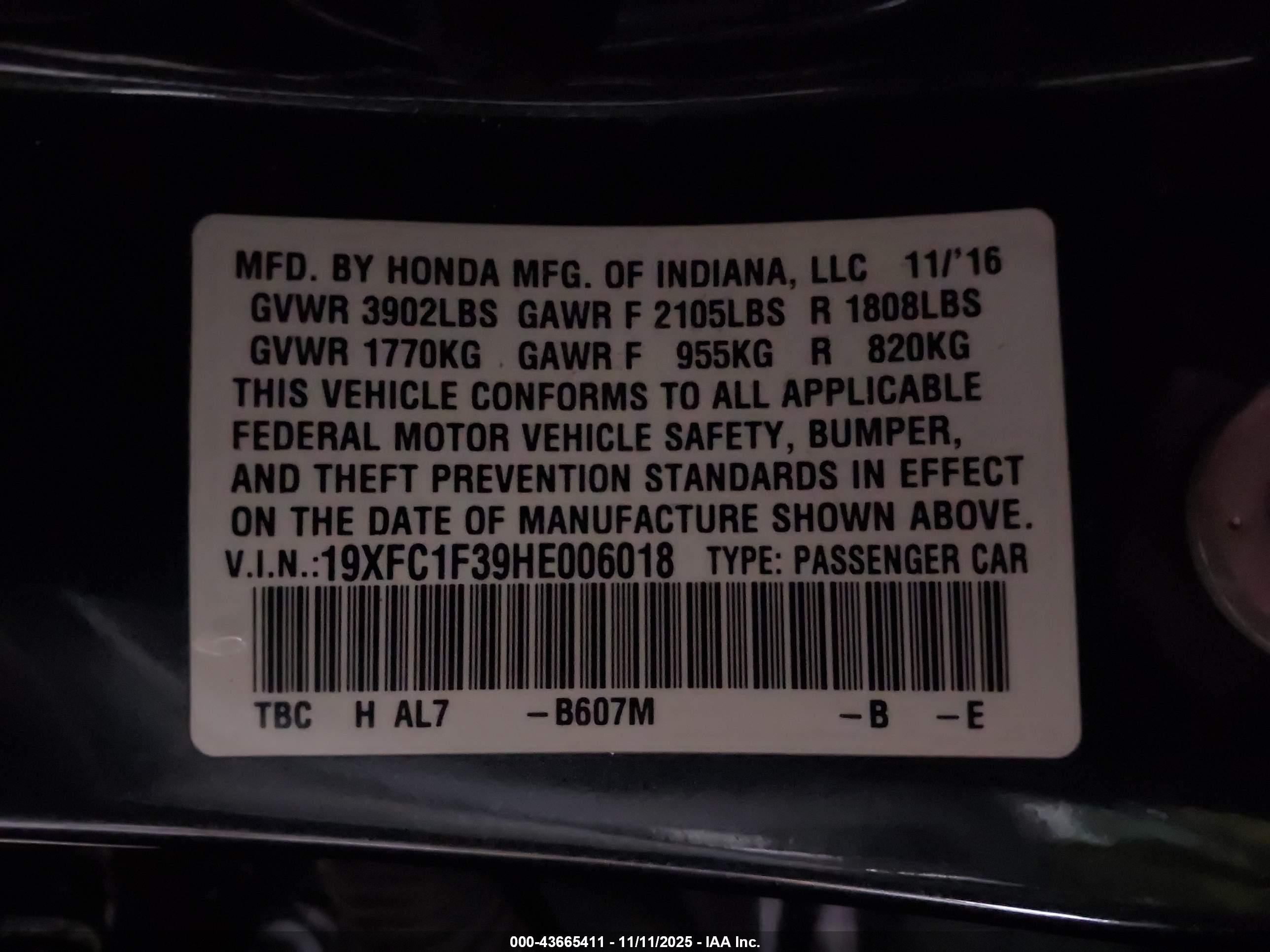 HONDA CIVIC image 9