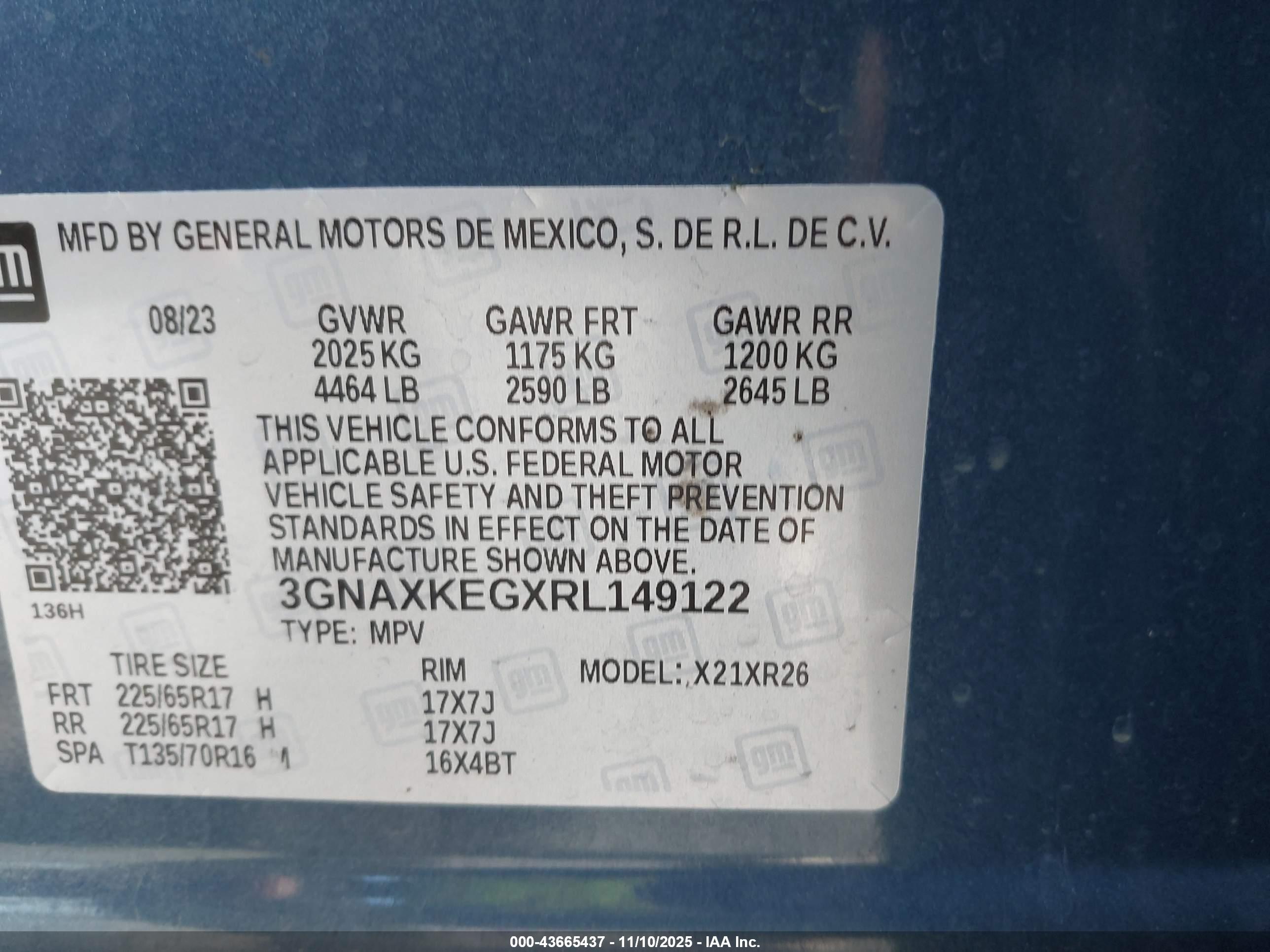 CHEVROLET EQUINOX image 9