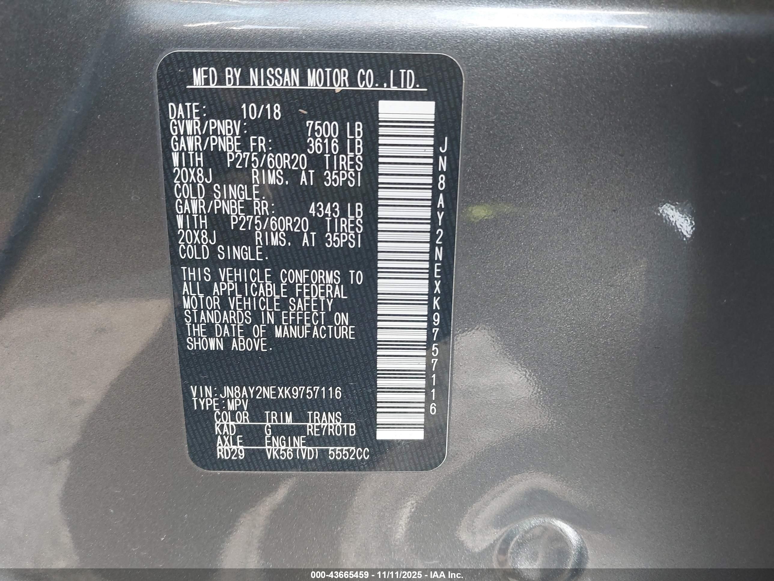 NISSAN ARMADA image 9