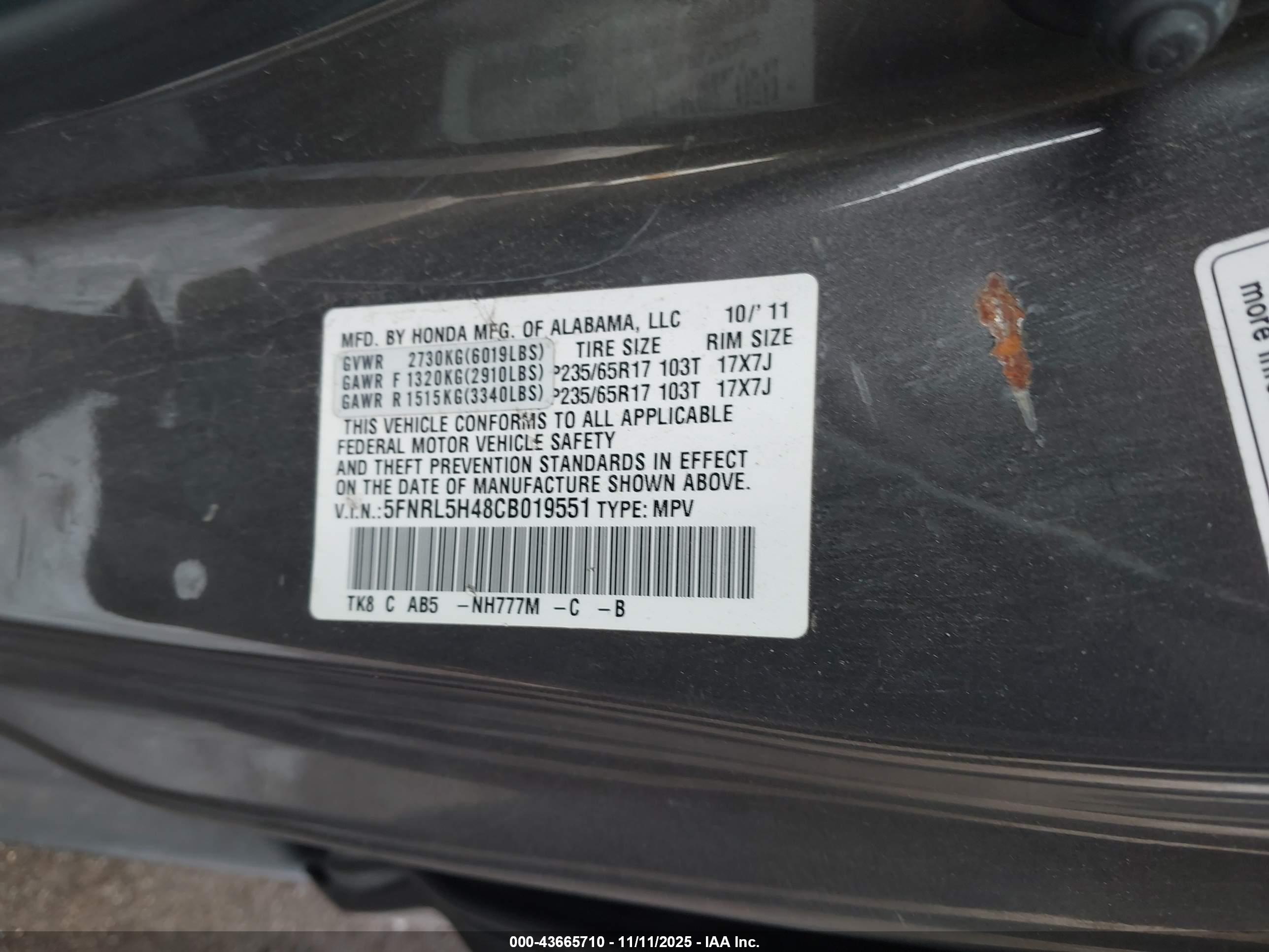HONDA ODYSSEY image 9