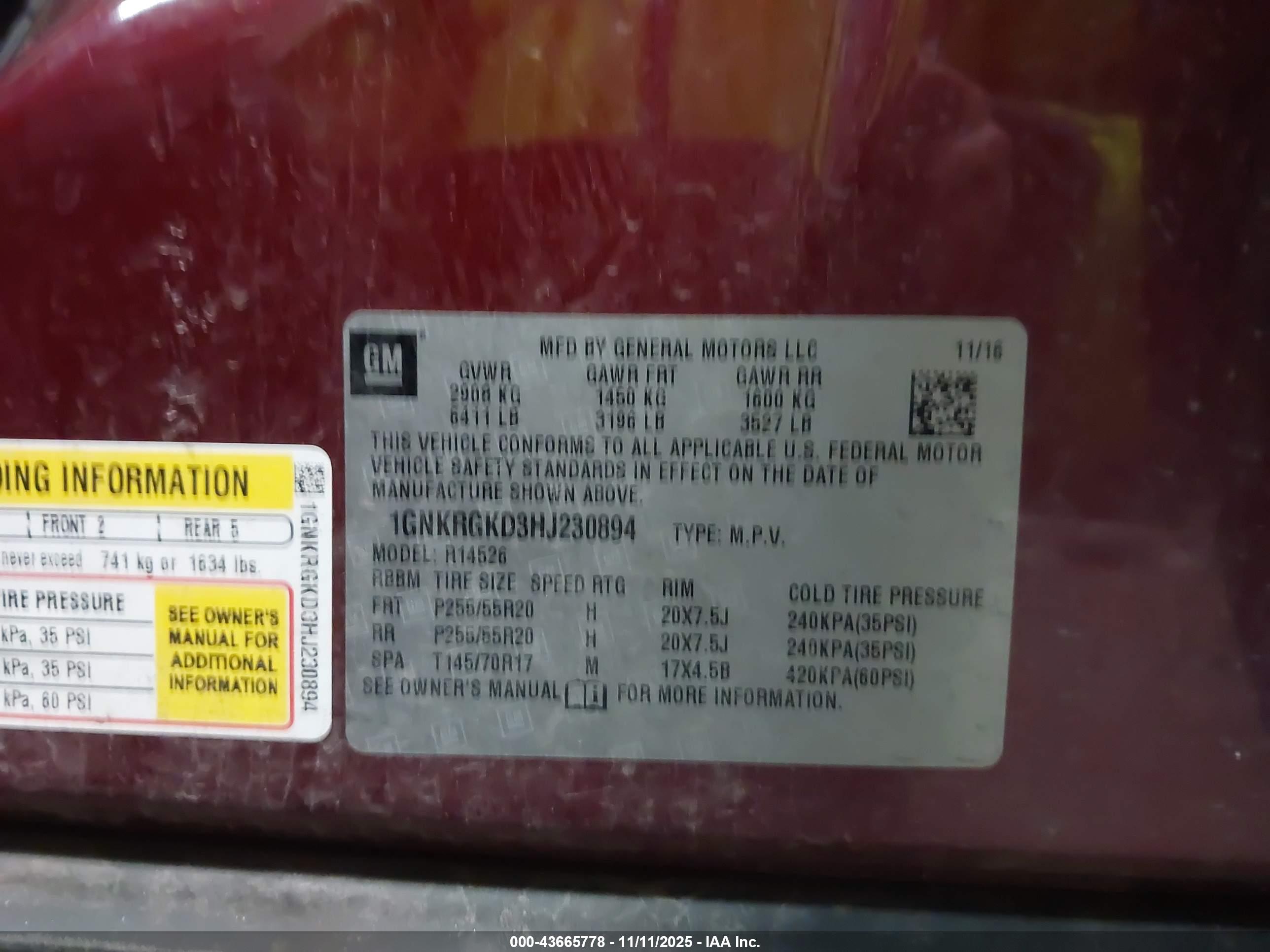 CHEVROLET TRAVERSE image 9