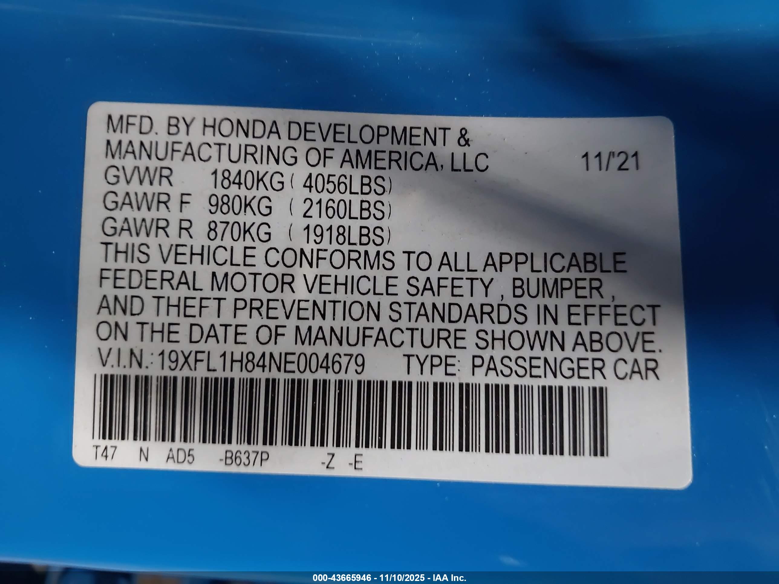 HONDA CIVIC image 9