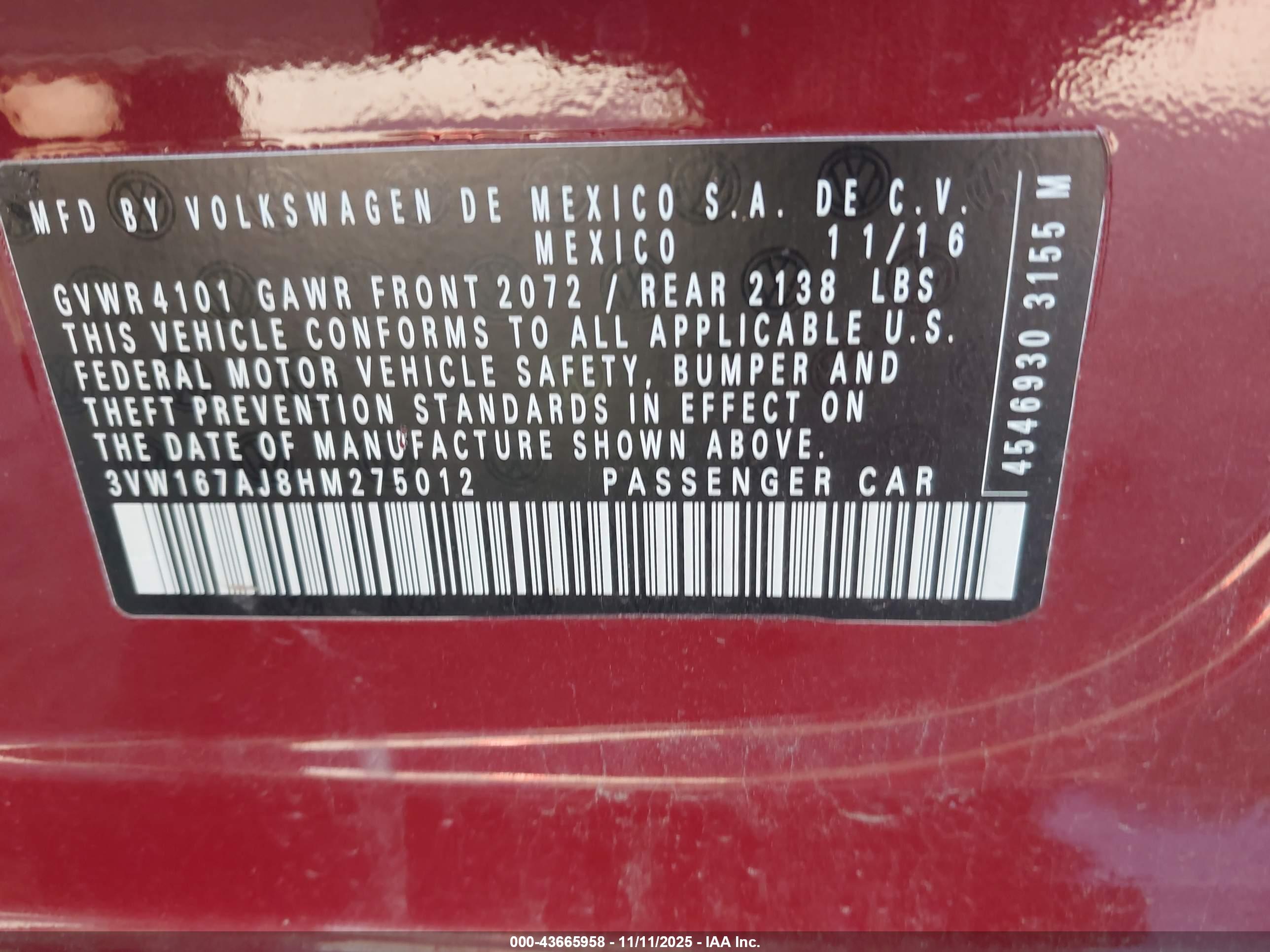 VOLKSWAGEN JETTA image 9